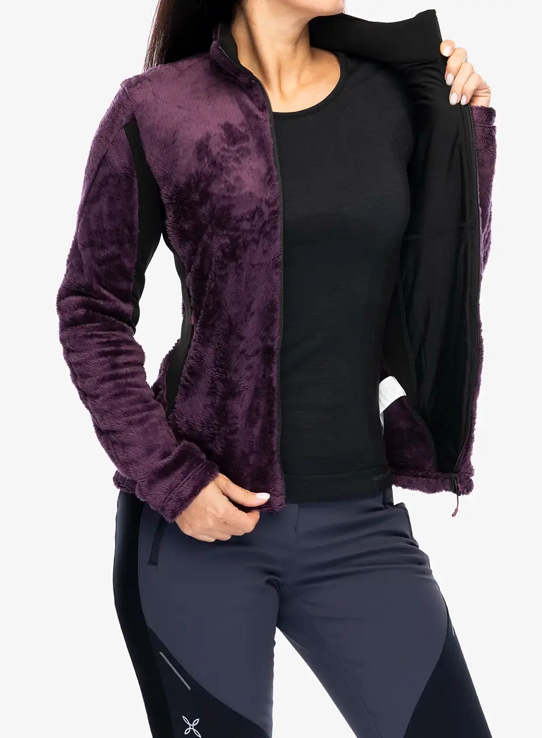 Fleecová mikina dámská Montura Polar Style Jacket - wine red
