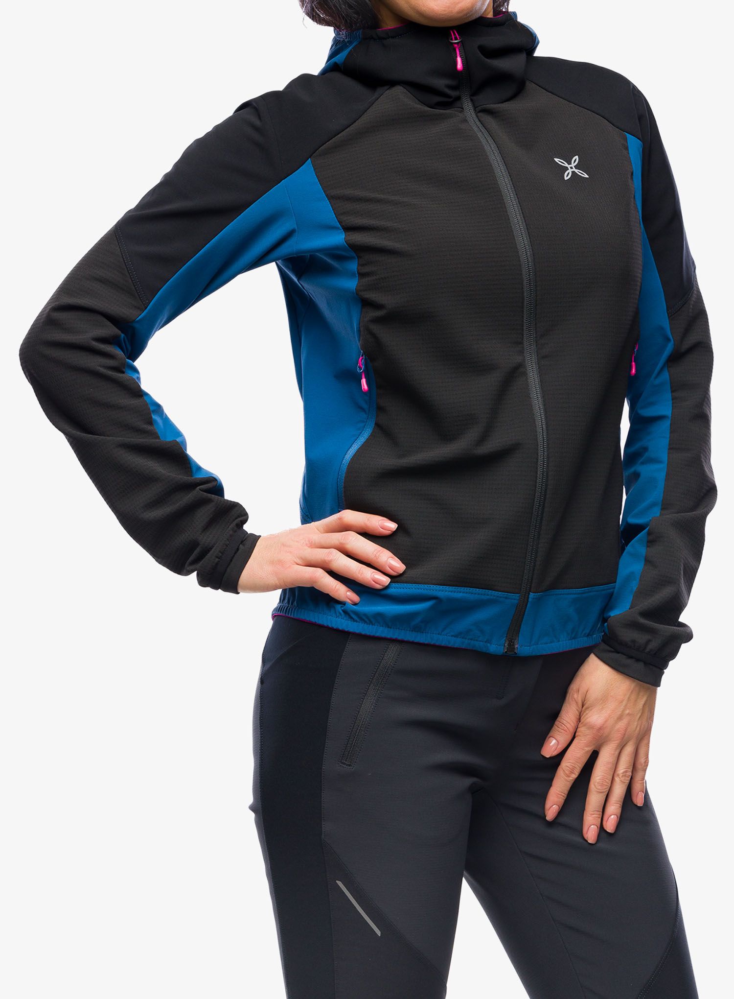 Dámská bunda Montura Premium Wind Conf.Fit Jacket - black/deep blue
