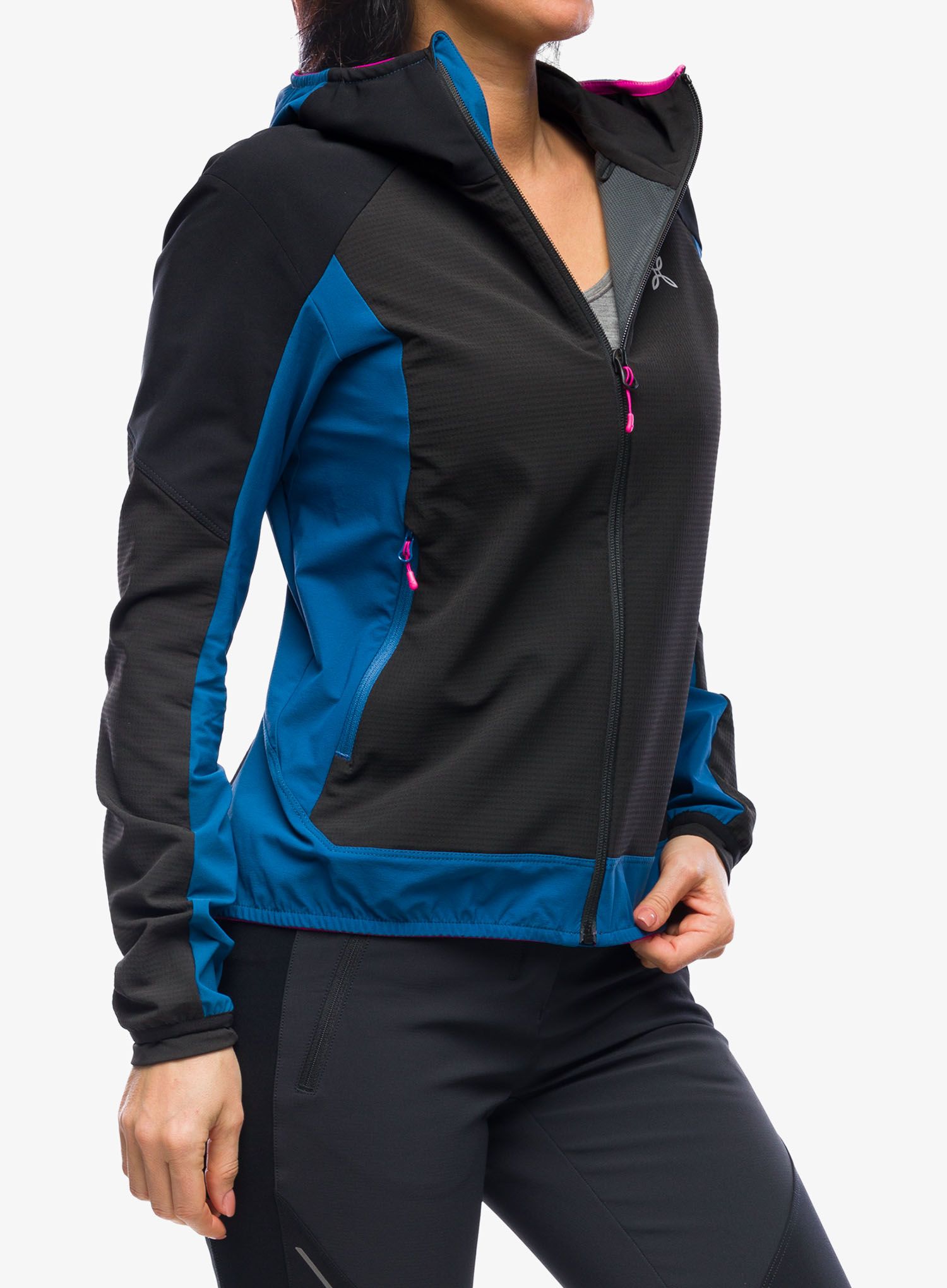 Dámská bunda Montura Premium Wind Conf.Fit Jacket - black/deep blue