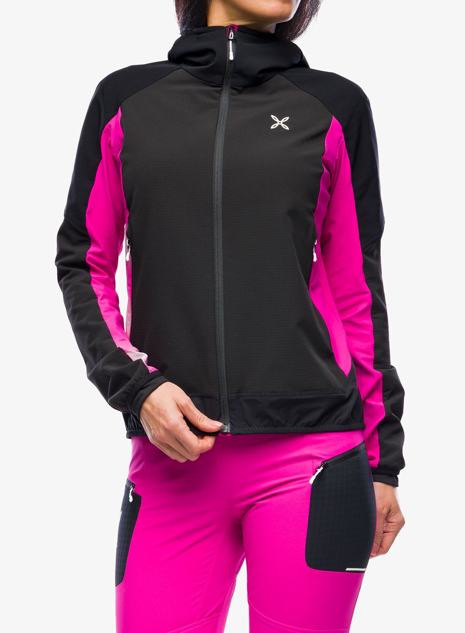 Softshellová bunda dámská Montura Premium Wind Conf.Fit Jacket - black/intense violet