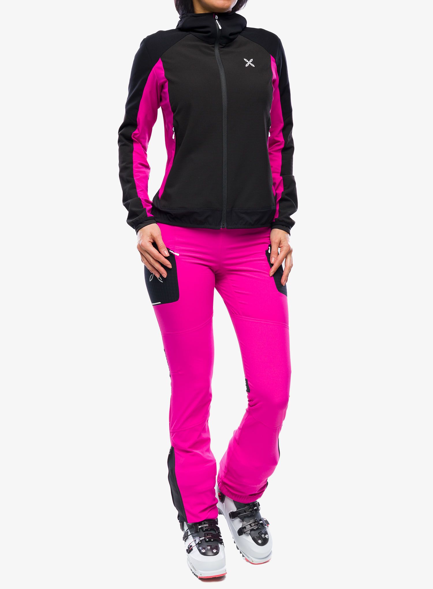 Softshellová bunda dámská Montura Premium Wind Conf.Fit Jacket - black/intense violet