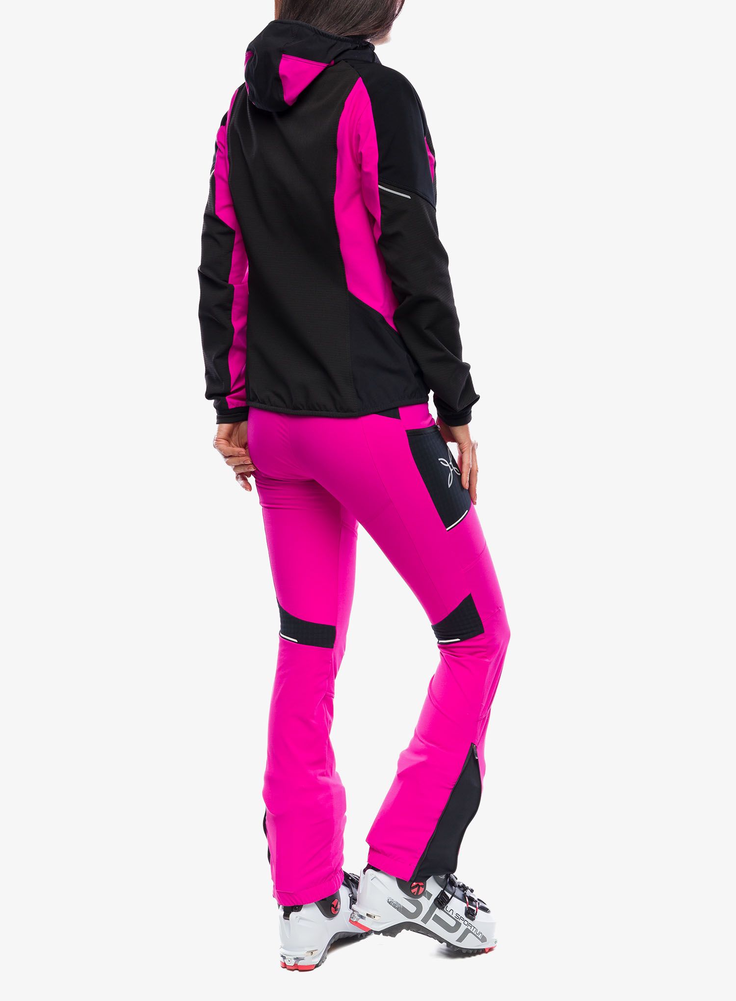 Softshellová bunda dámská Montura Premium Wind Conf.Fit Jacket - black/intense violet
