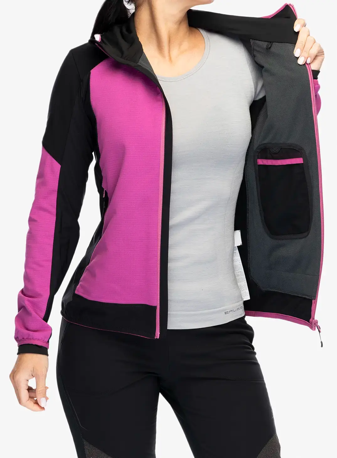 Softshellová bunda dámská Montura Premium Wind Hoody Jacket - baton rouge