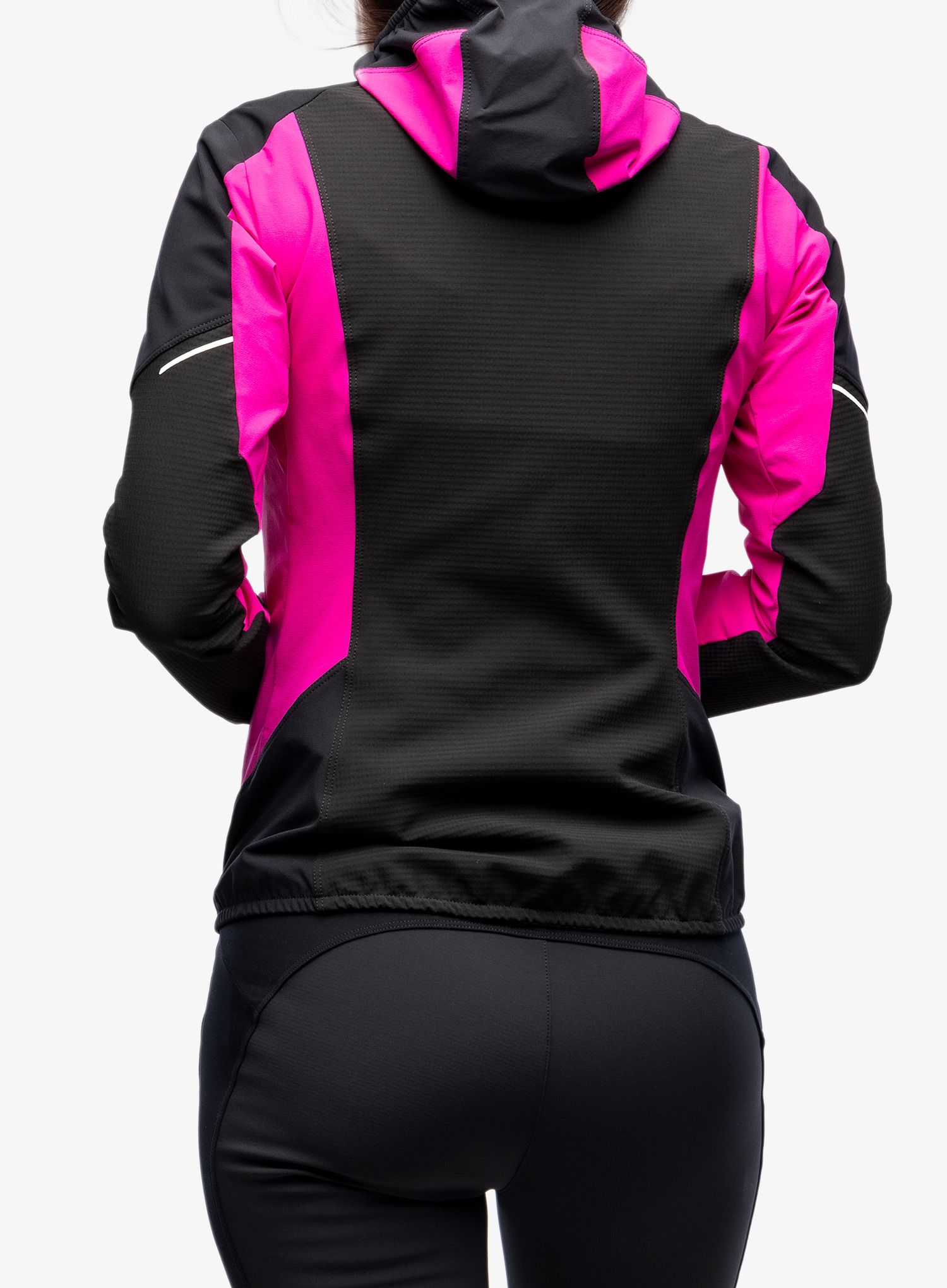Softshellová bunda dámská Montura Premium Wind Hoody Jacket - black/intense violet
