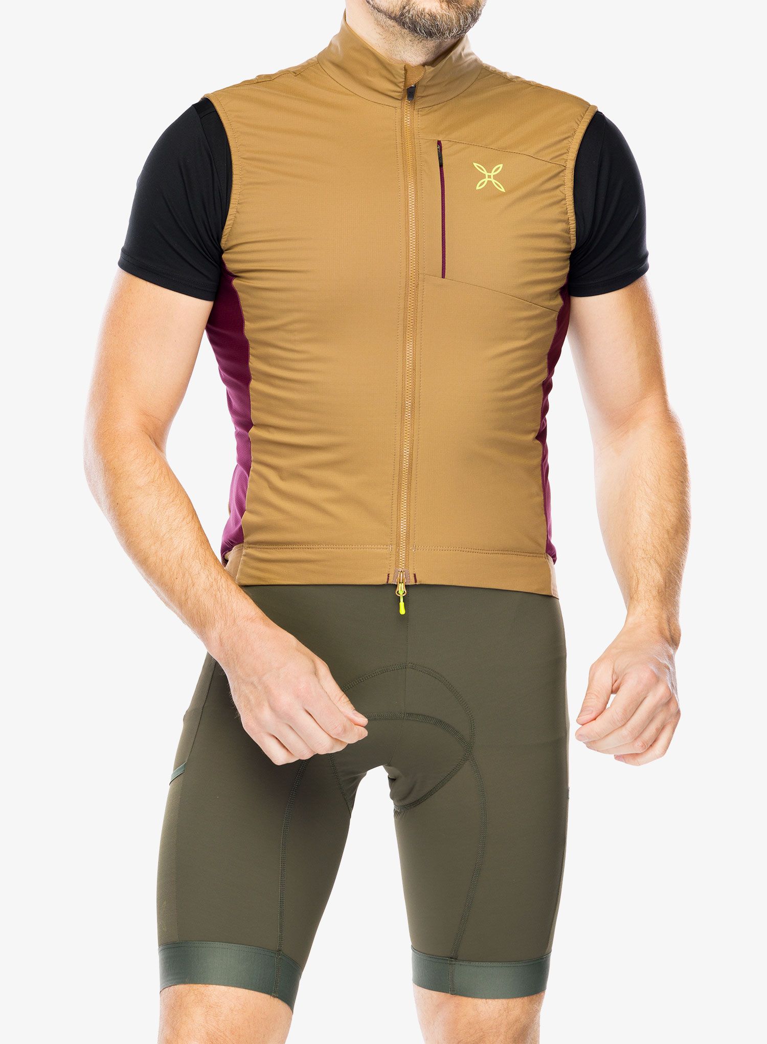 Cyklo vesta Montura Rando Cycling Alpha Vest - camel/wine red