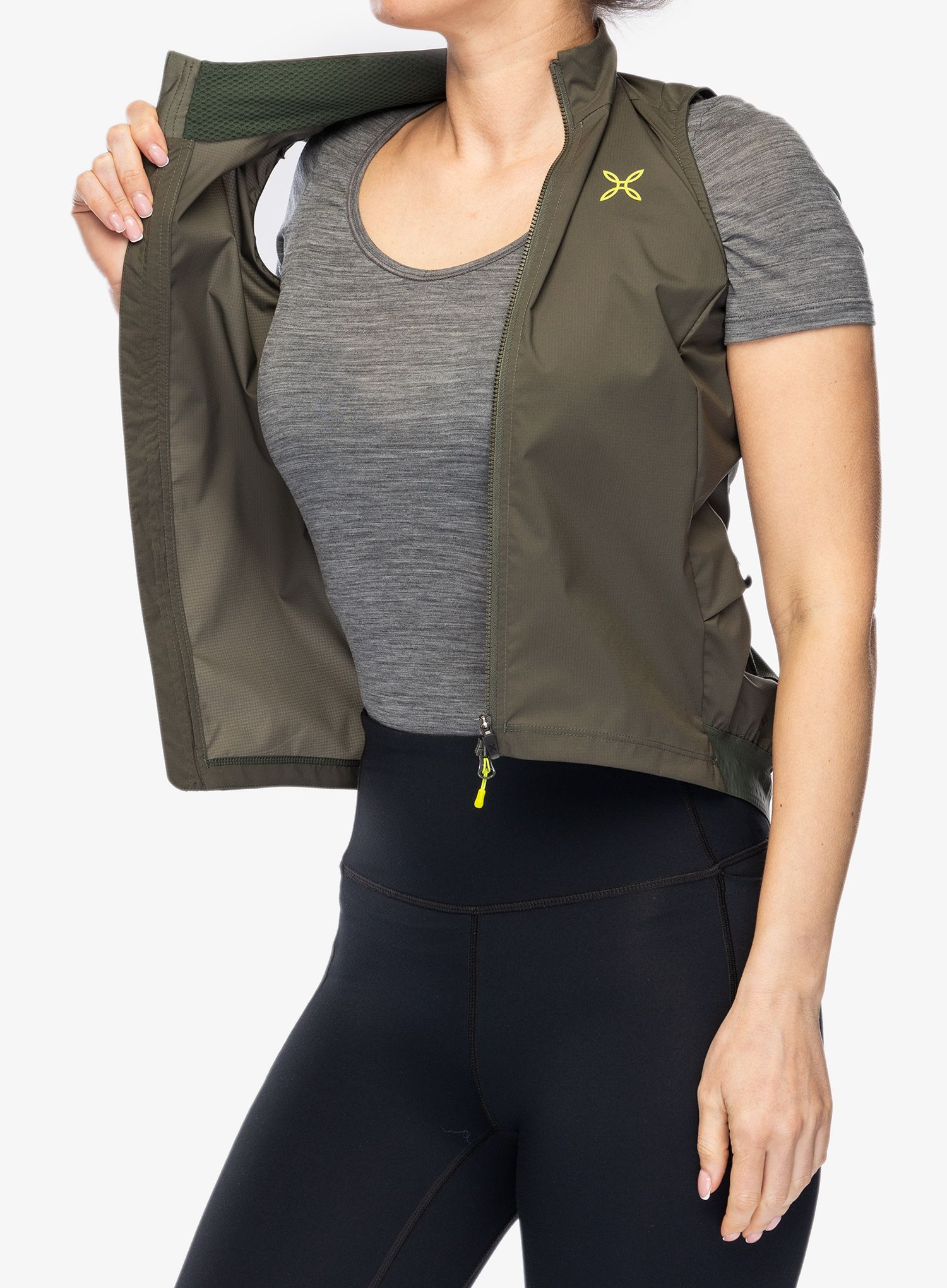 Dámská cyklistická vesta Montura Rando Cycling Windproof Vest - green