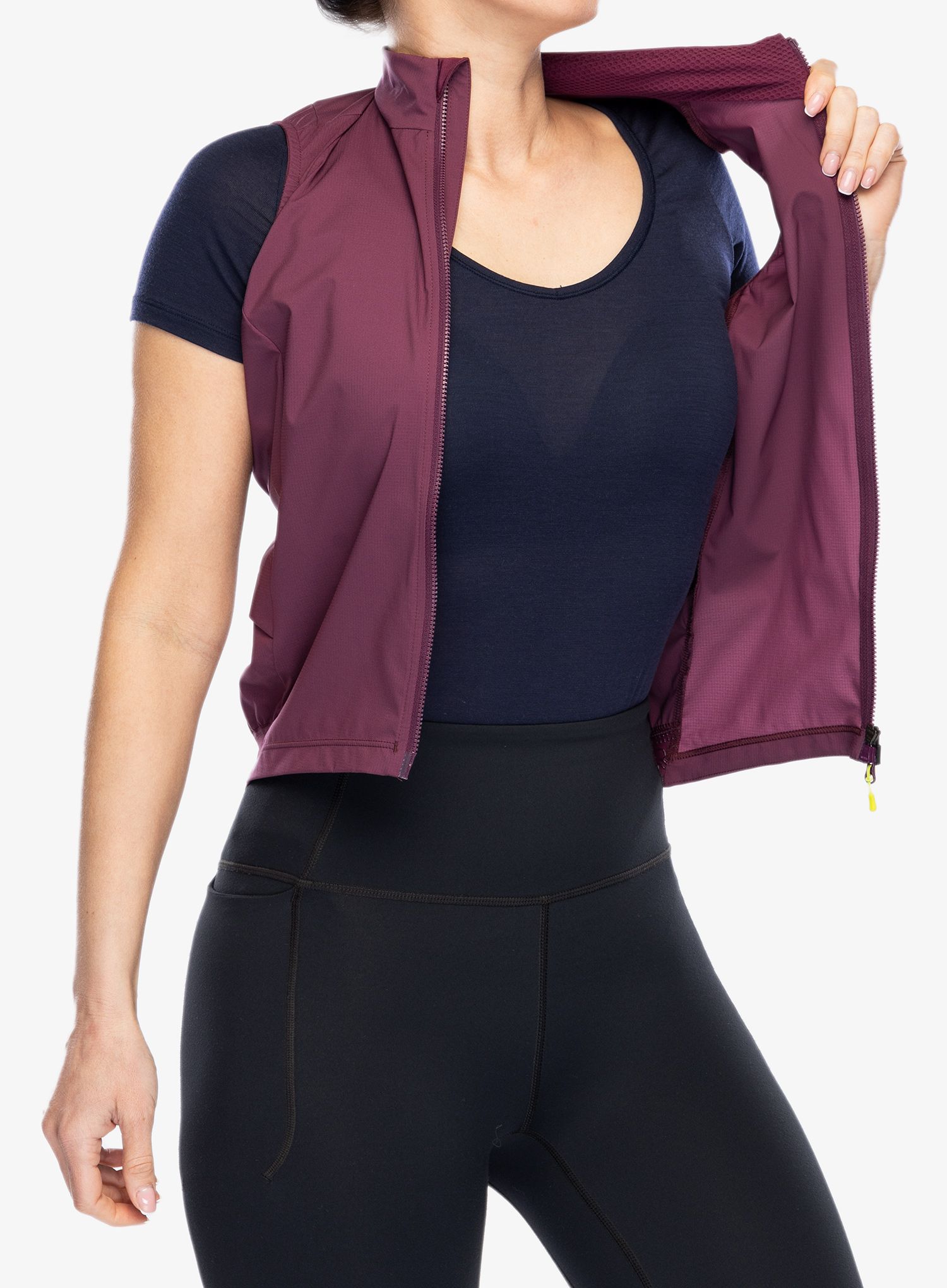Dámská cyklistická vesta Montura Rando Cycling Windproof Vest - wine red