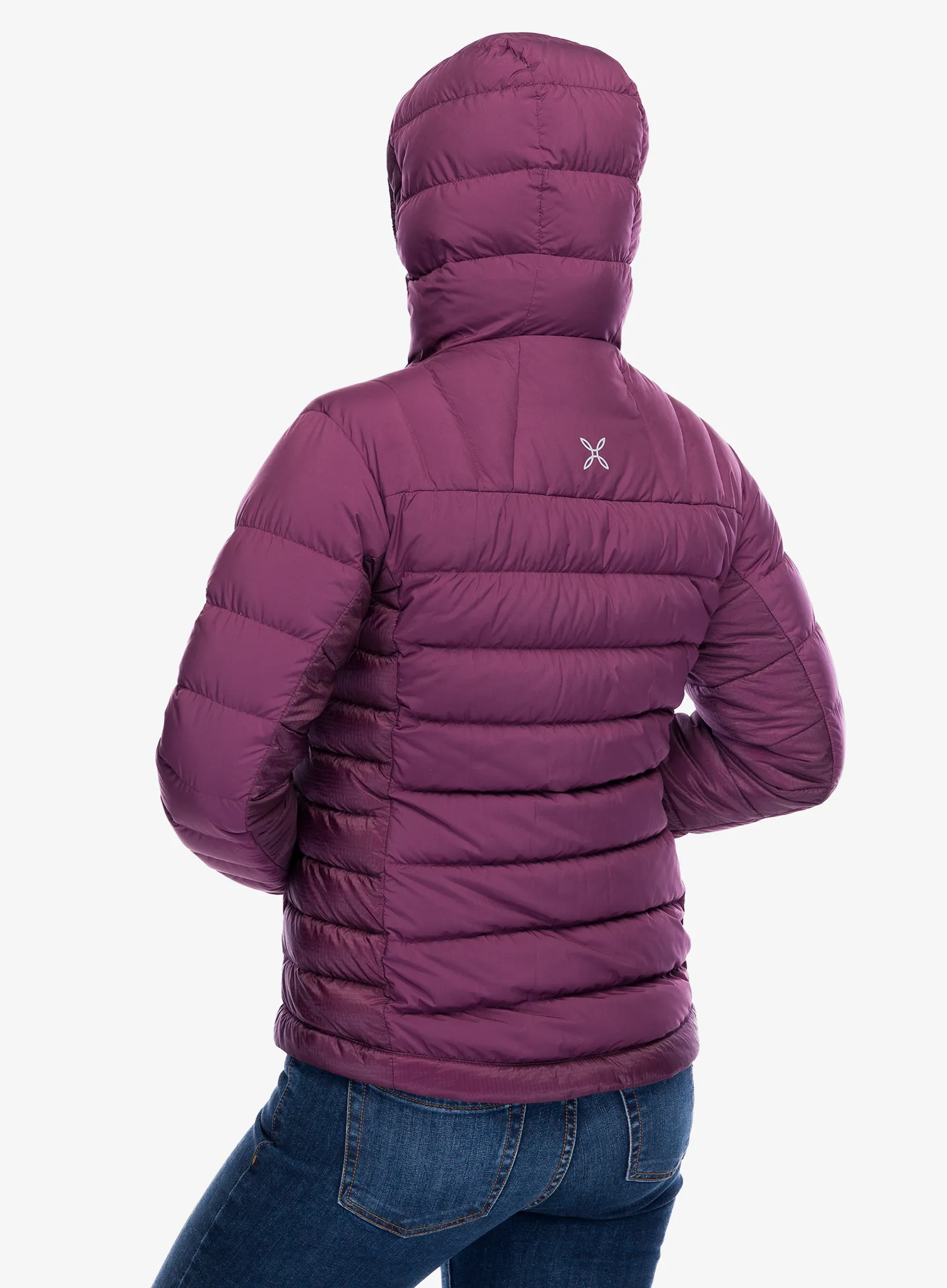 Dámská péřová bunda Montura Renon Hooded Duvet - wine red/baton rouge