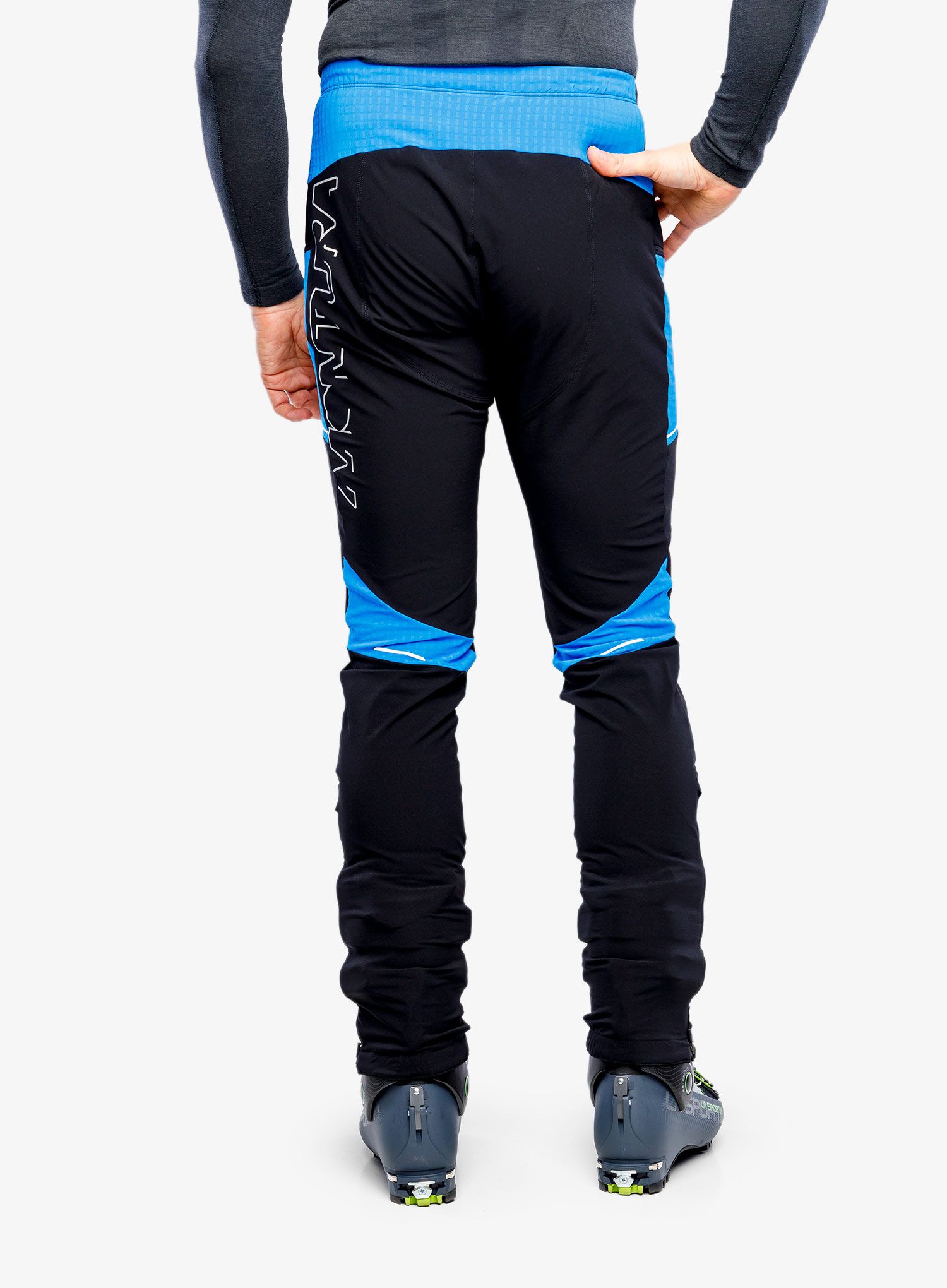 Softshellové kalhoty pánské Montura Ski Style Pant - black/bright blue