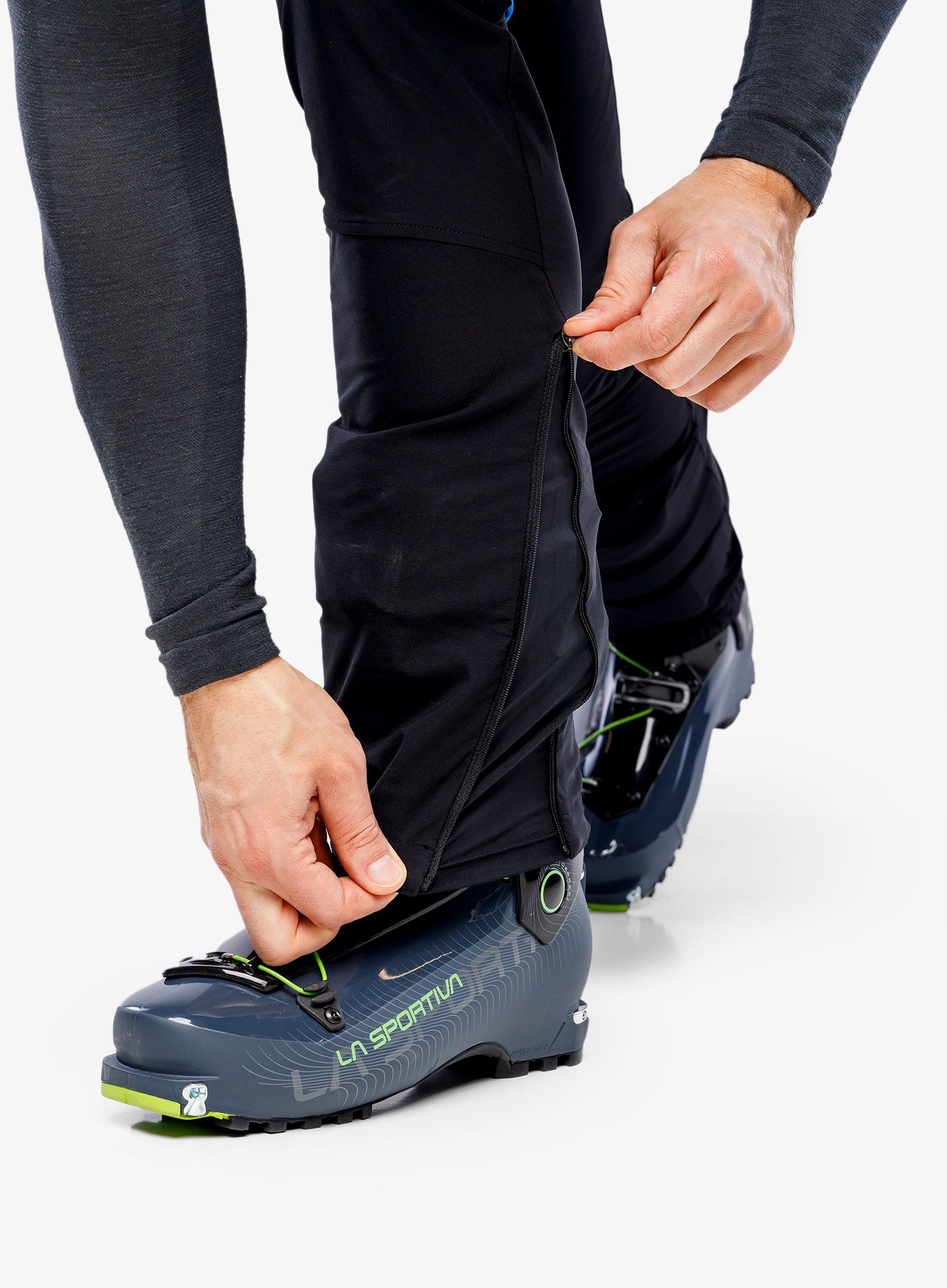 Softshellové kalhoty pánské Montura Ski Style Pant - black/bright blue