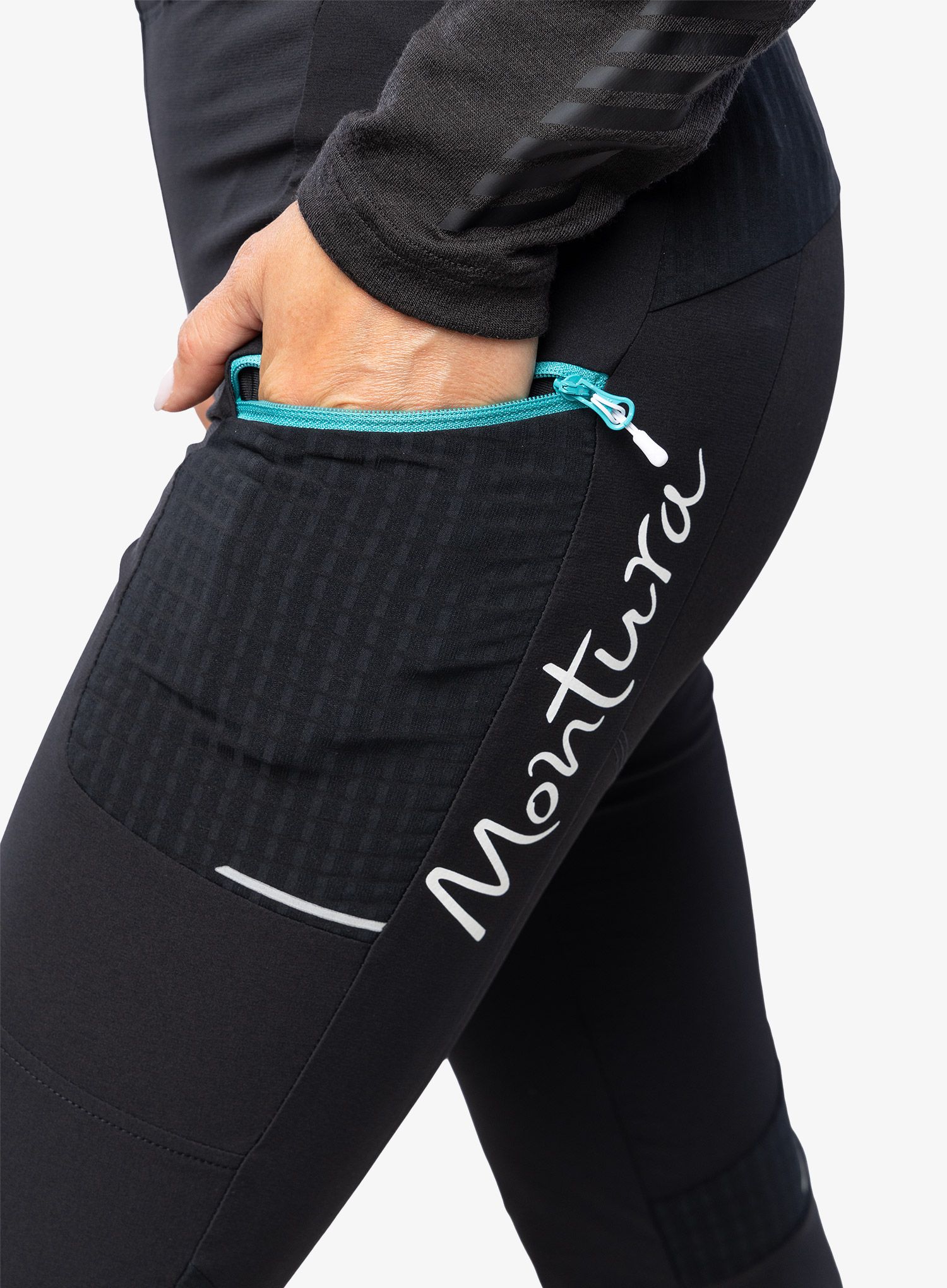 Softshellové kalhoty dámské Montura Ski Style Pants - black/light blue