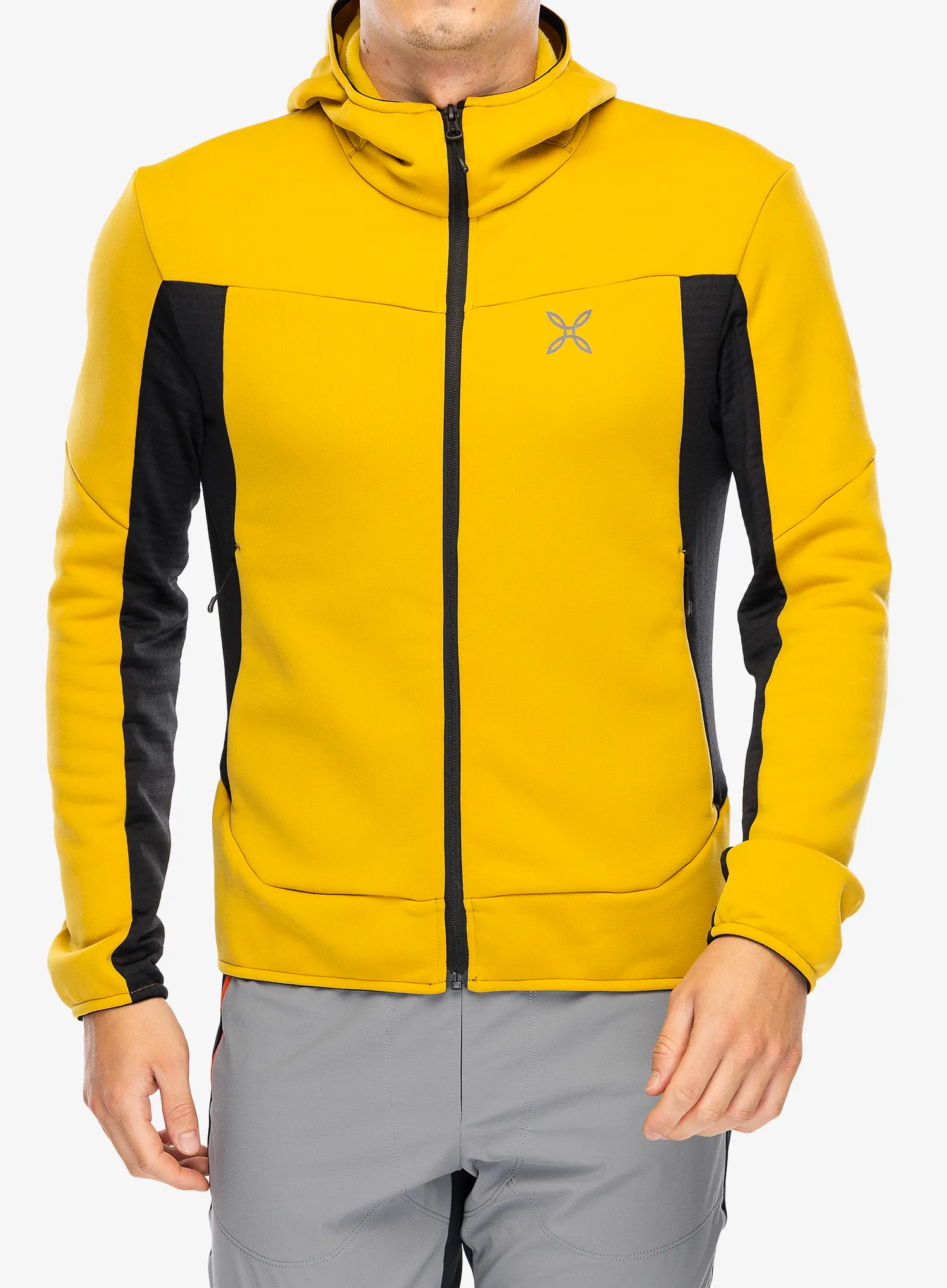 Rozepínací mikina Montura Sky Plus 2 Maglia - mustard