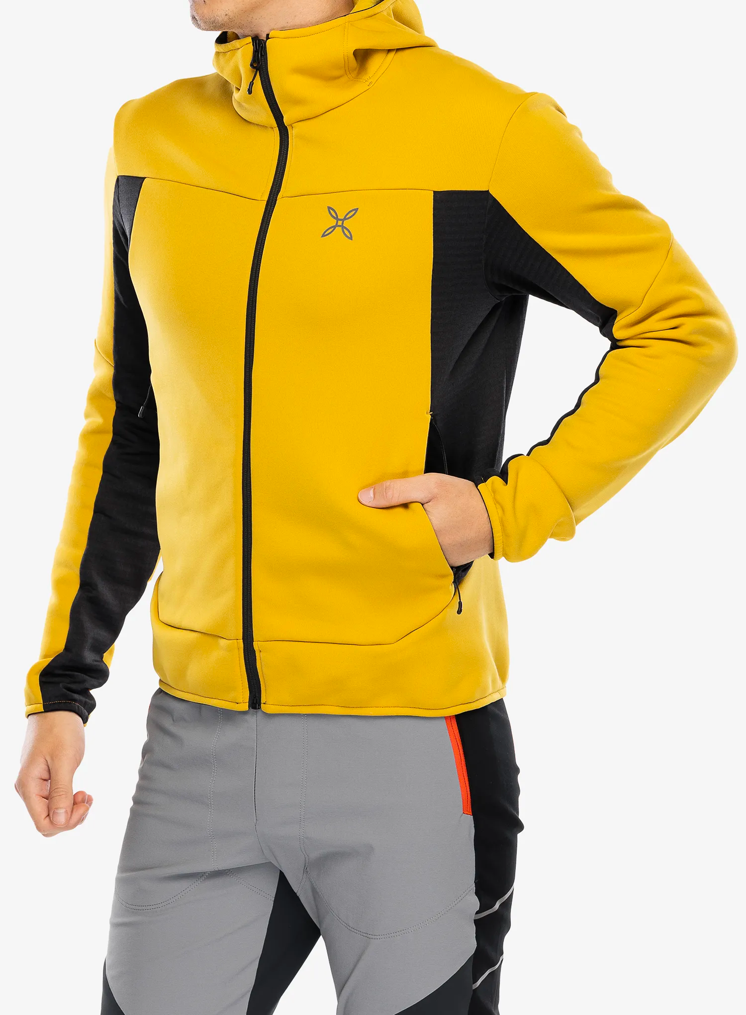Rozepínací mikina Montura Sky Plus 2 Maglia - mustard