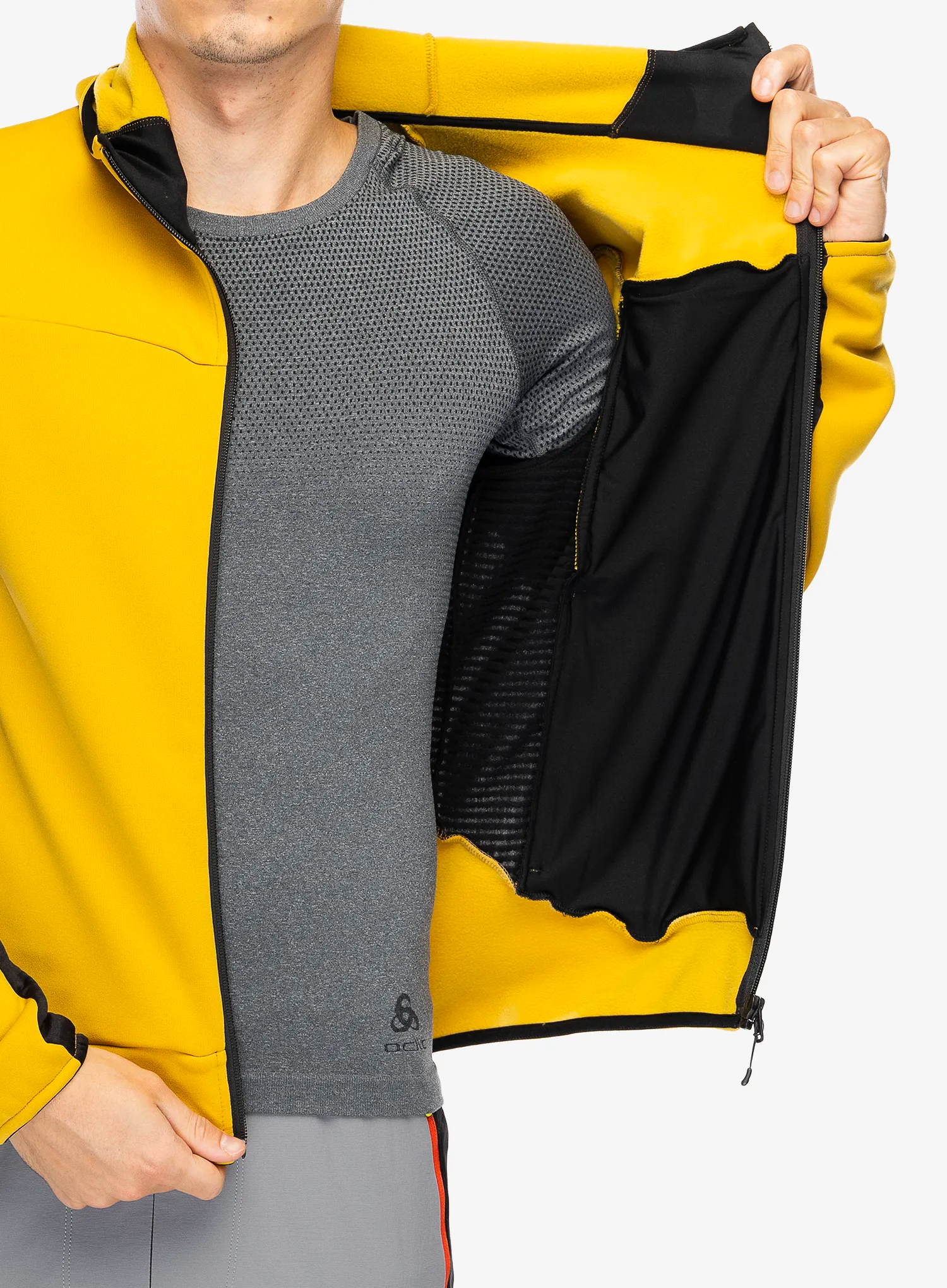 Rozepínací mikina Montura Sky Plus 2 Maglia - mustard