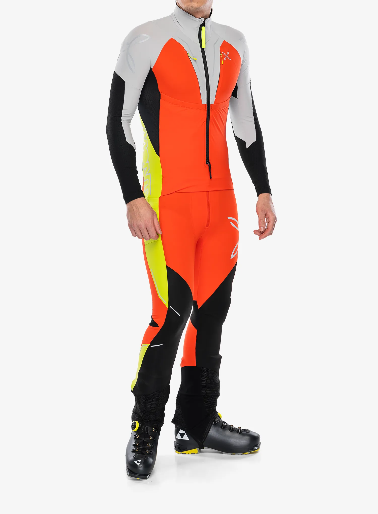 Kombinéza Montura Slick 2 Overall - orange/lime green