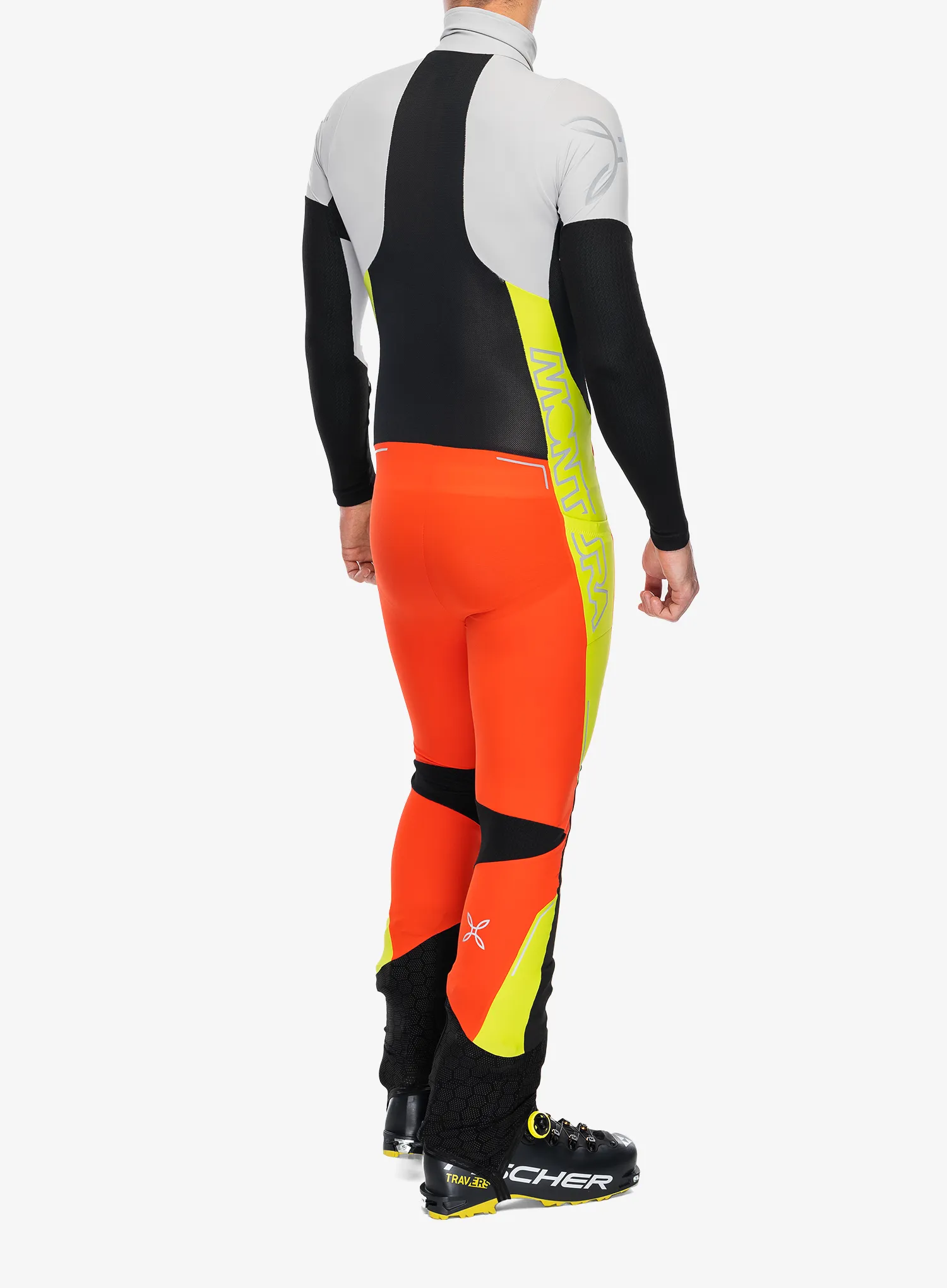 Kombinéza Montura Slick 2 Overall - orange/lime green