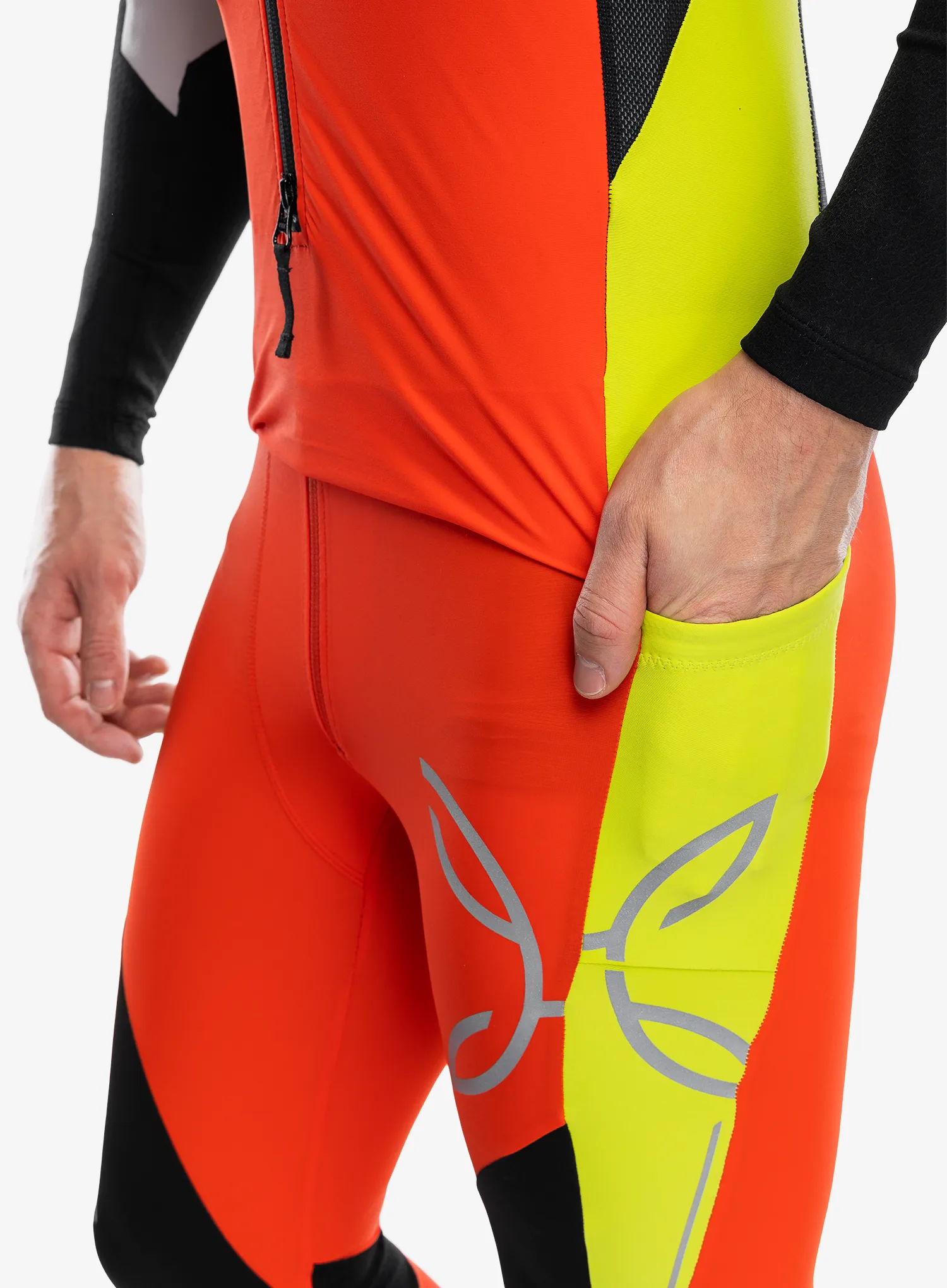 Kombinéza Montura Slick 2 Overall - orange/lime green