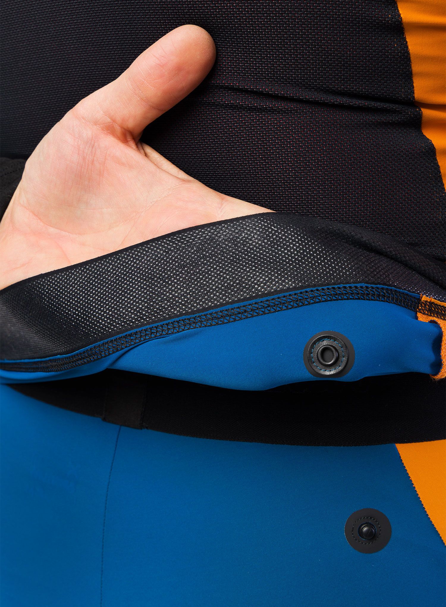 Mikina bez kapuce Montura Slick Maglia - deep blue/mandarine
