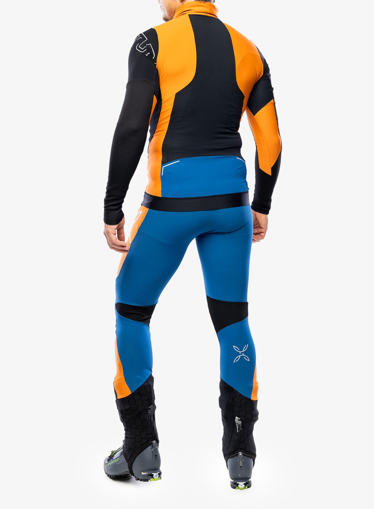 Kalhoty na skialpy Montura Slick Pants - deep blue/mandarine