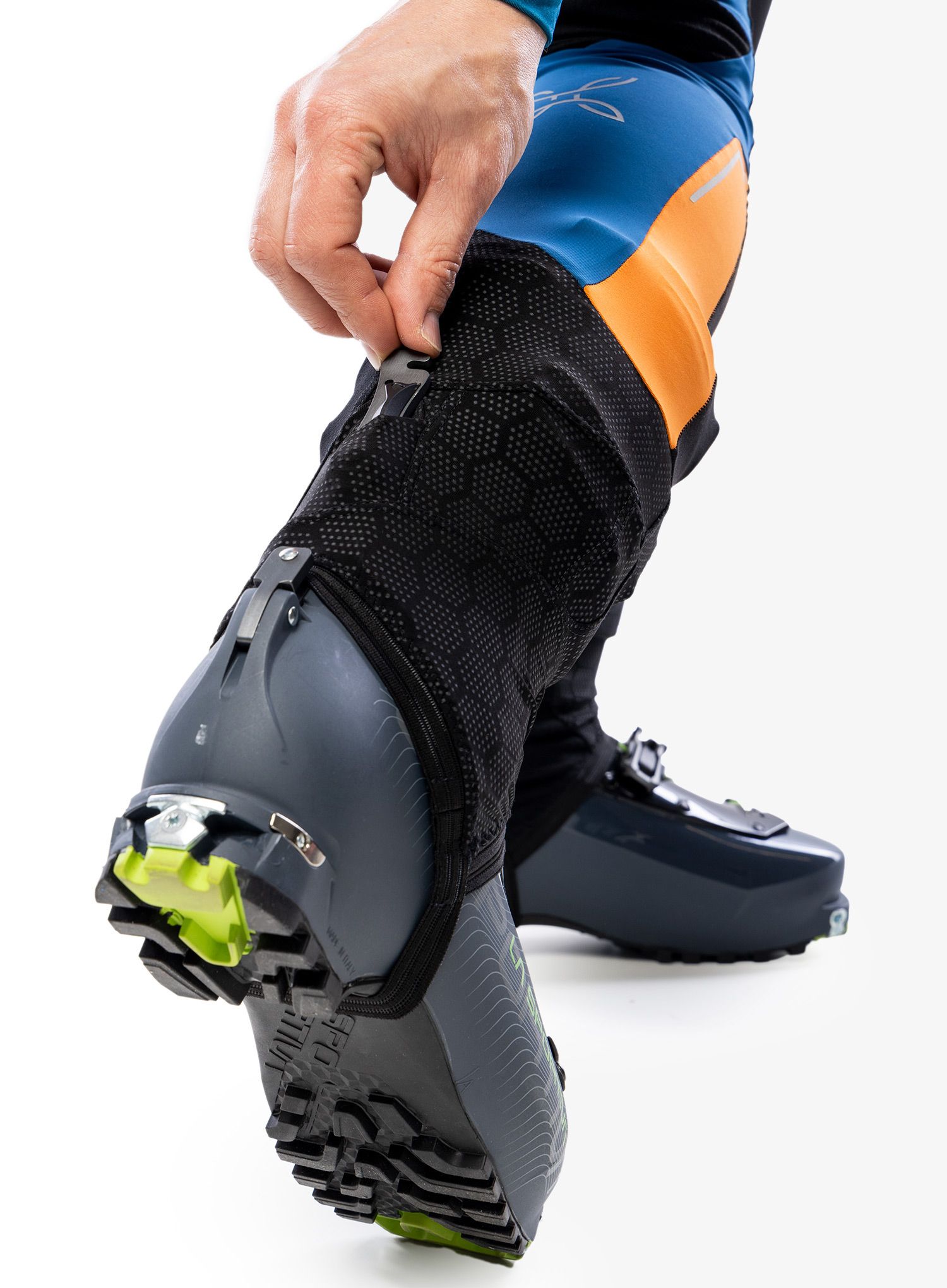 Kalhoty na skialpy Montura Slick Pants - deep blue/mandarine