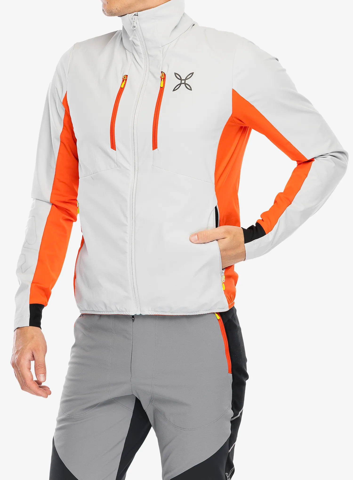 Softshellová bunda Montura Speed Style Jacket - quiet grey/orange