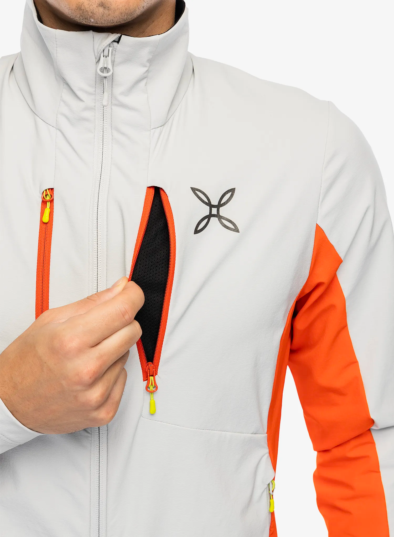 Softshellová bunda Montura Speed Style Jacket - quiet grey/orange