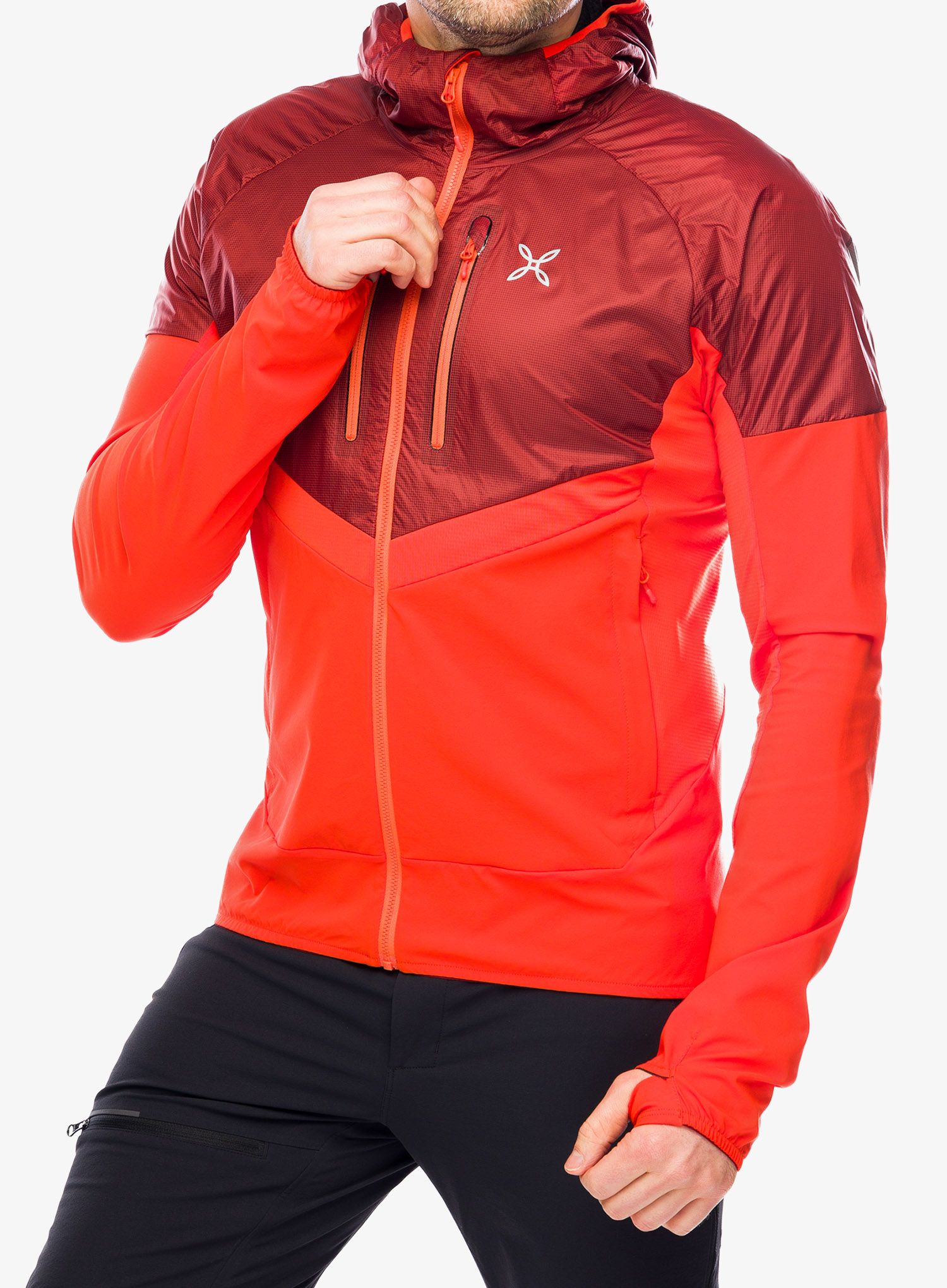Softshellová bunda Montura Spitze Hybrid Jacket - bright orange/tobacco