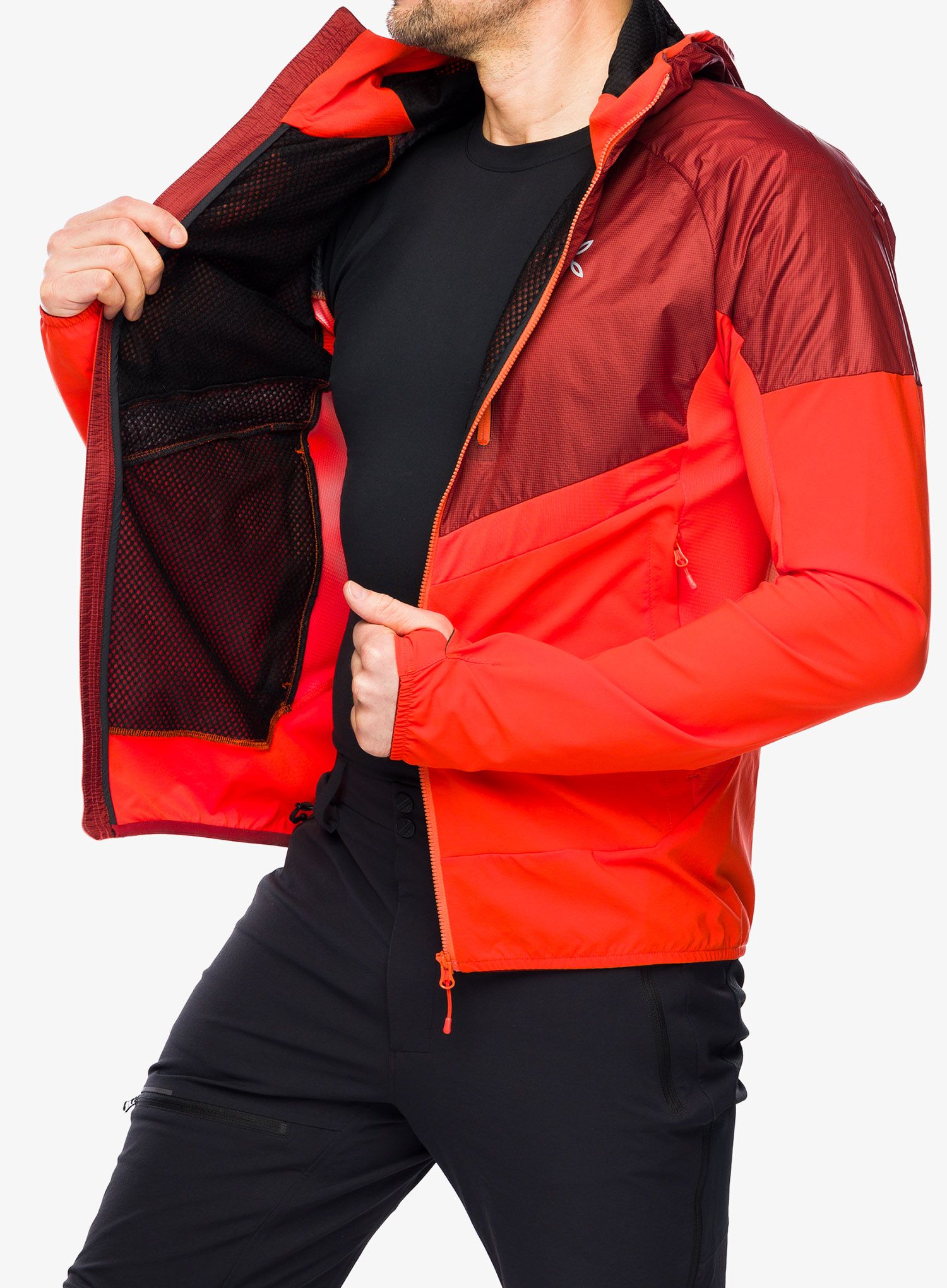 Softshellová bunda Montura Spitze Hybrid Jacket - bright orange/tobacco
