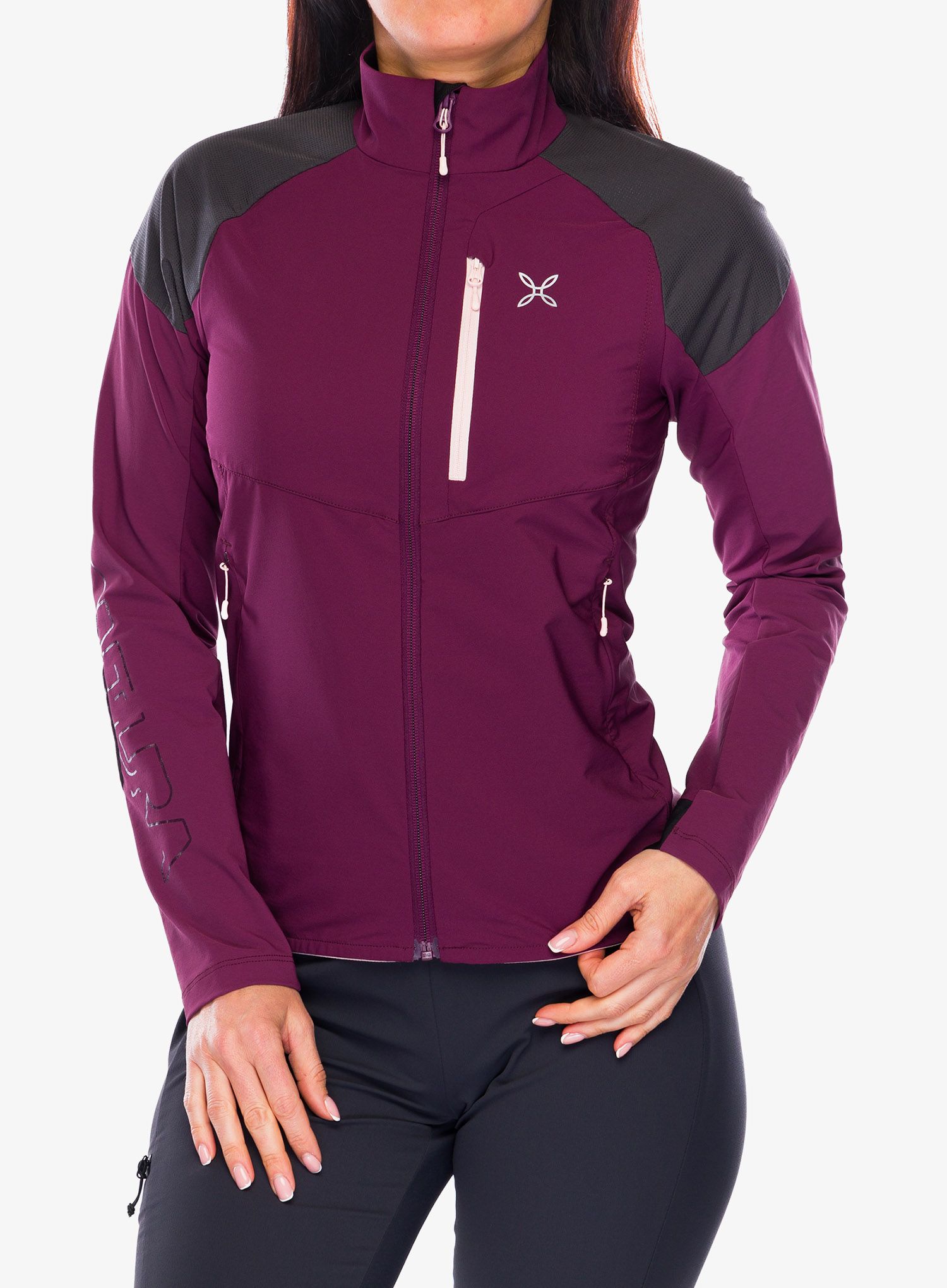 Dámská bunda Montura Spitze Jacket - wine/light rose