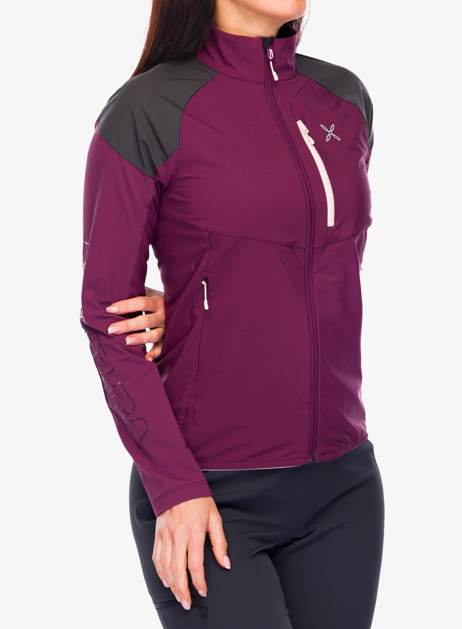 Dámská bunda Montura Spitze Jacket - wine/light rose