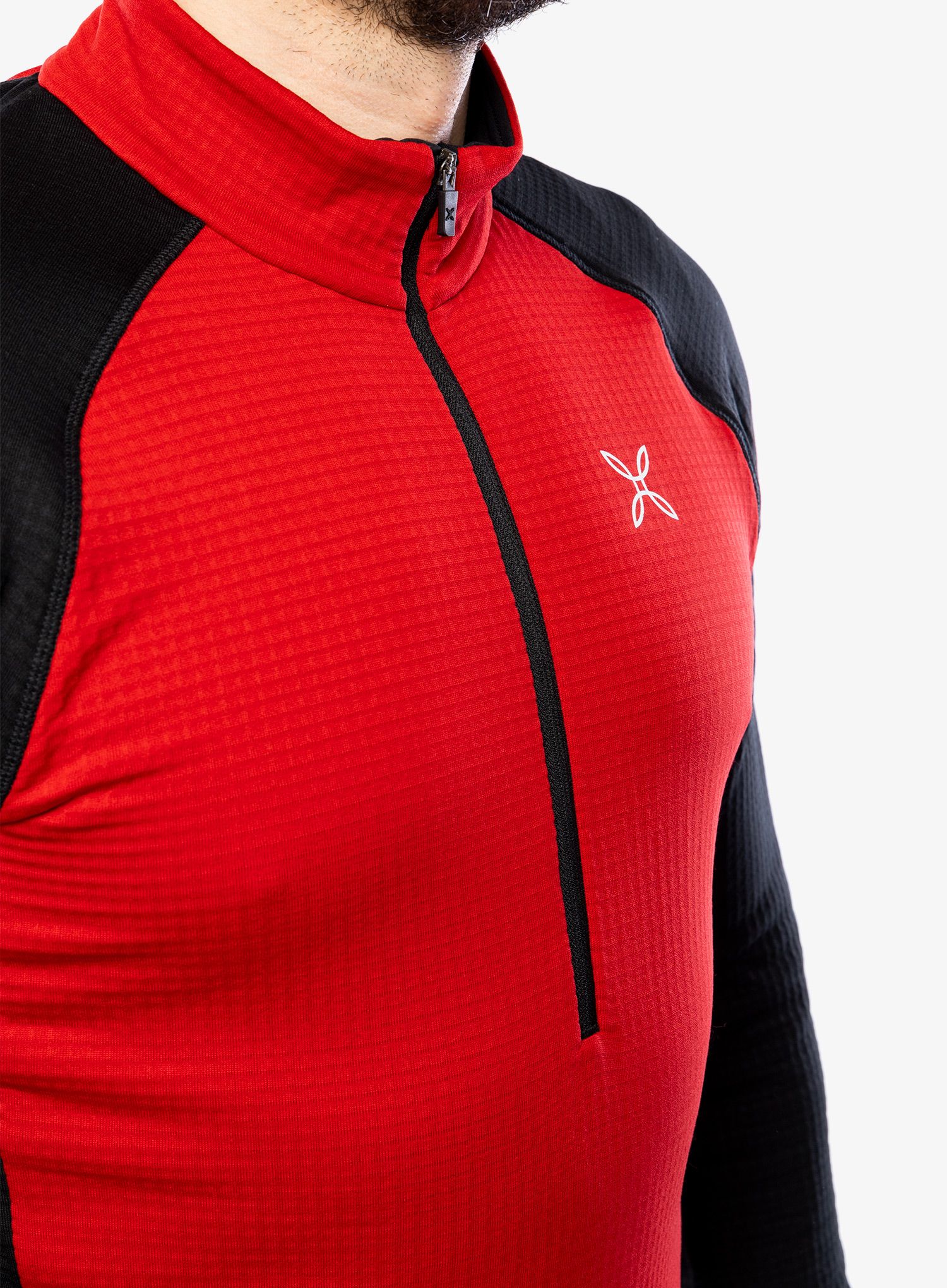 Mikina se zipem Montura Stretch Color 2 Anorak - red