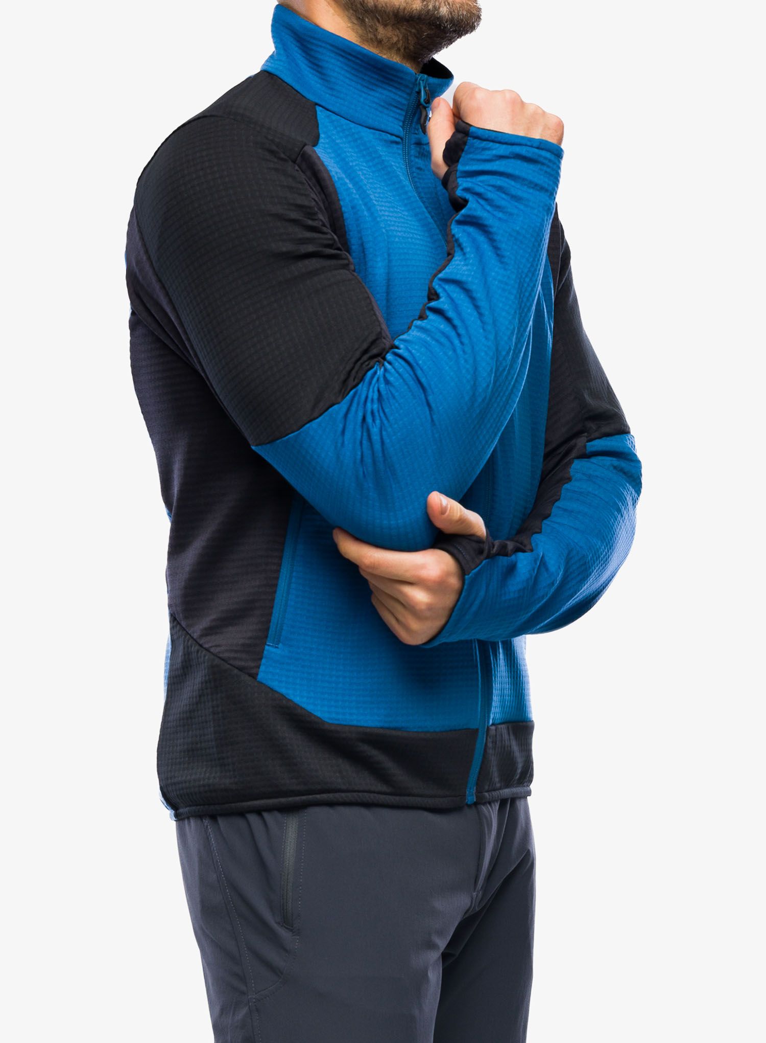 Rozepínací mikina Montura Stretch Color Conf.Fit Maglia - deep blue