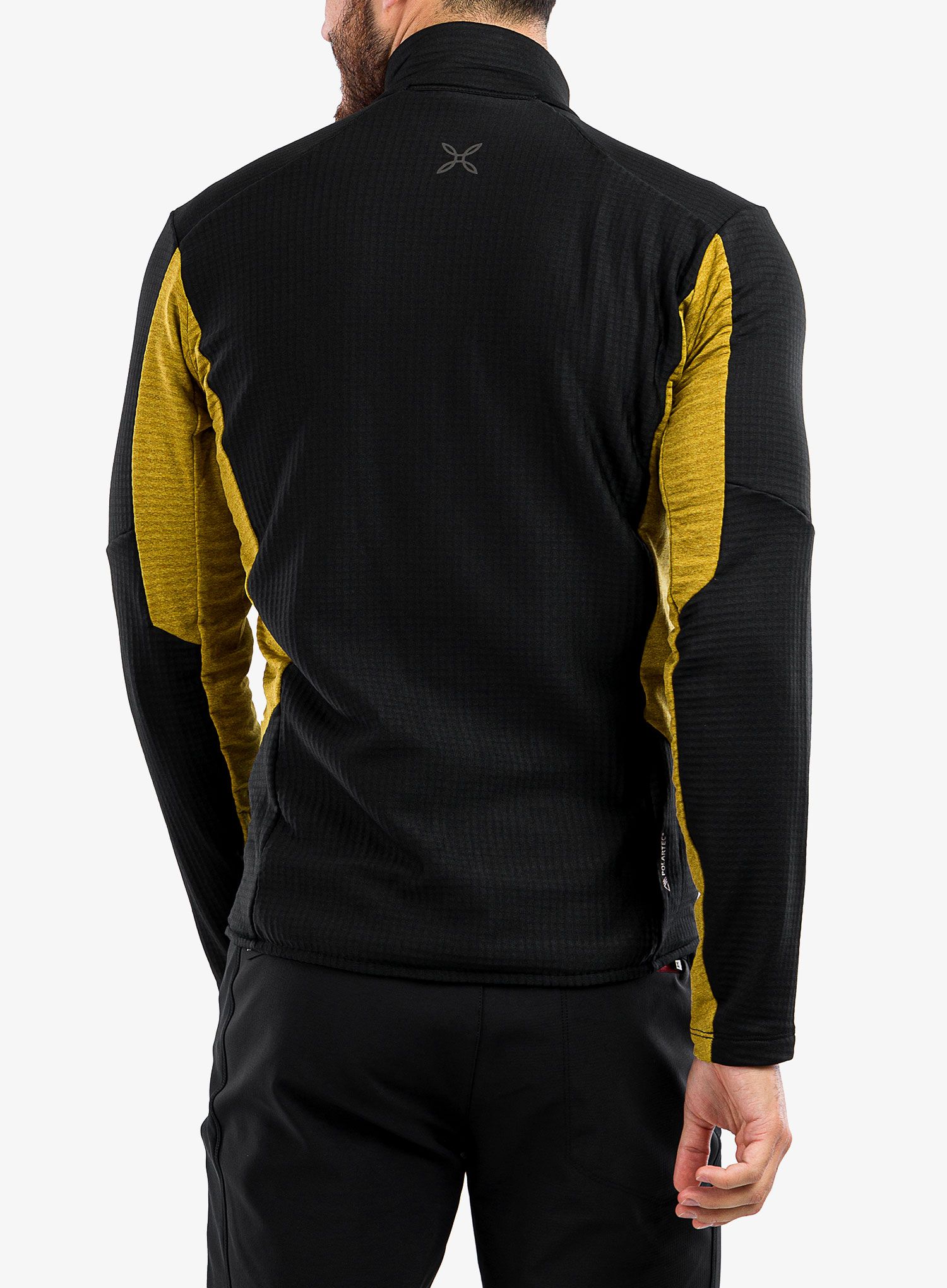 Fleece mikina pánská Montura Stretch Color Jacket - black/gold