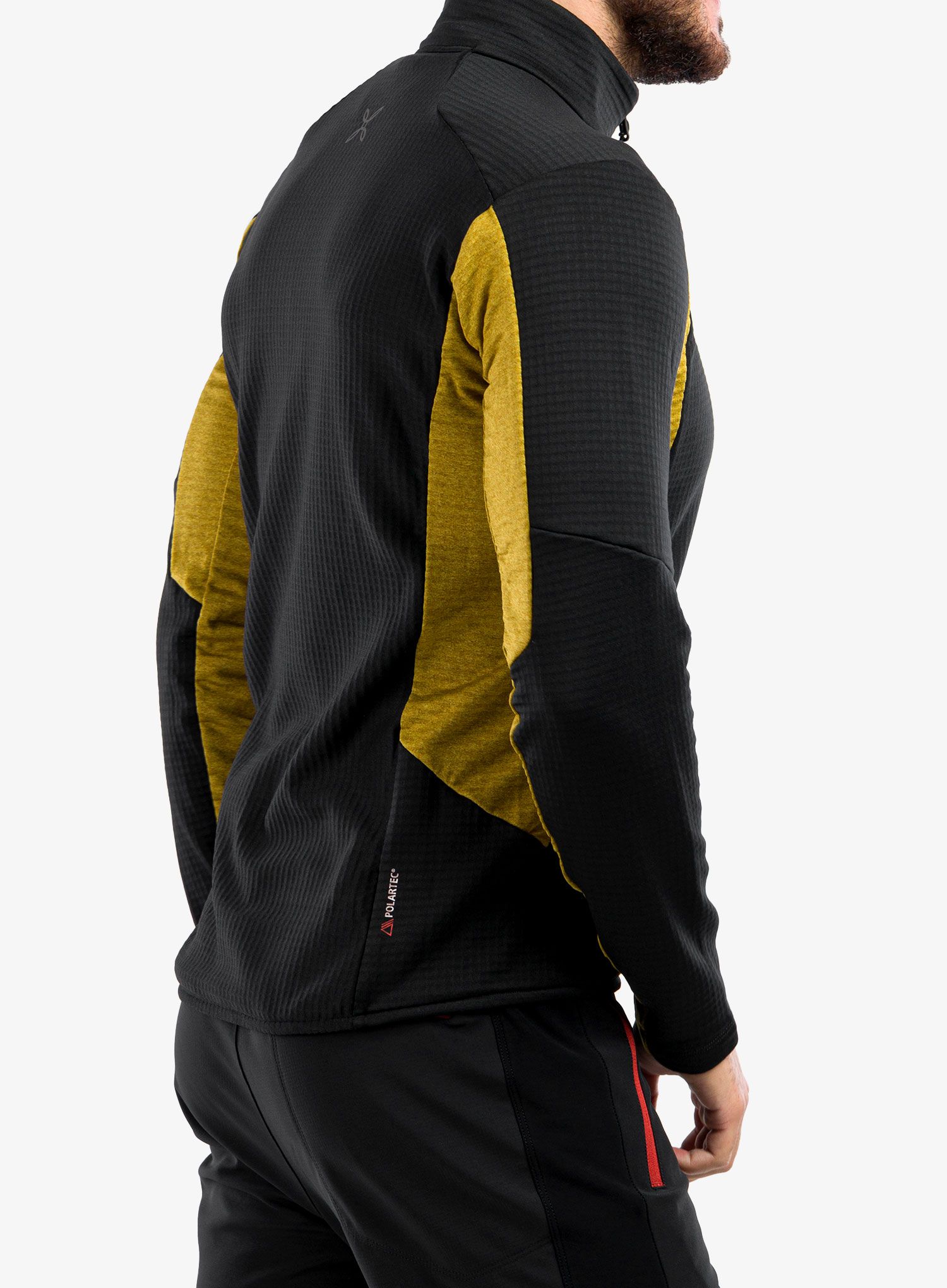 Fleece mikina pánská Montura Stretch Color Jacket - black/gold