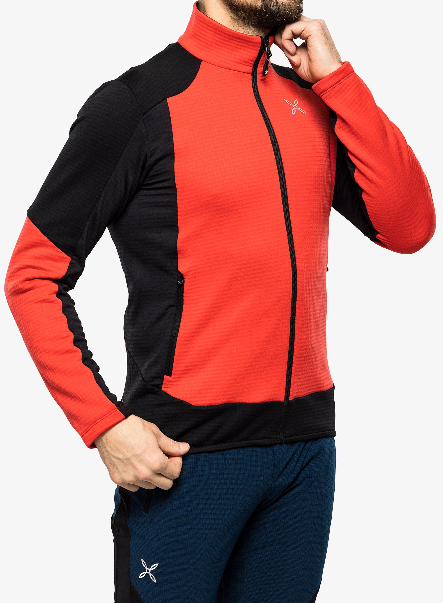 Fleece mikina Montura Stretch Color Jacket - power red