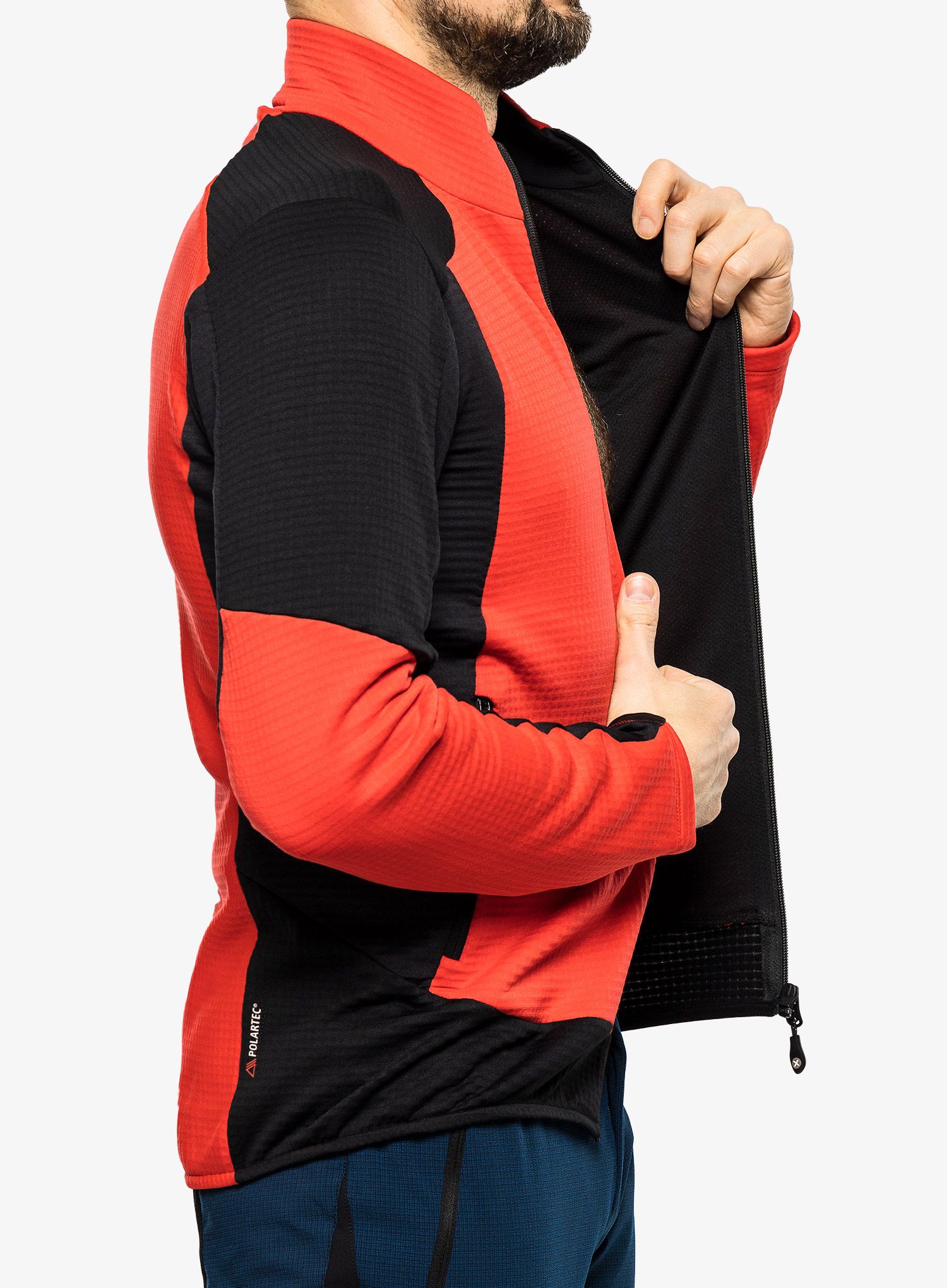 Fleece mikina Montura Stretch Color Jacket - power red