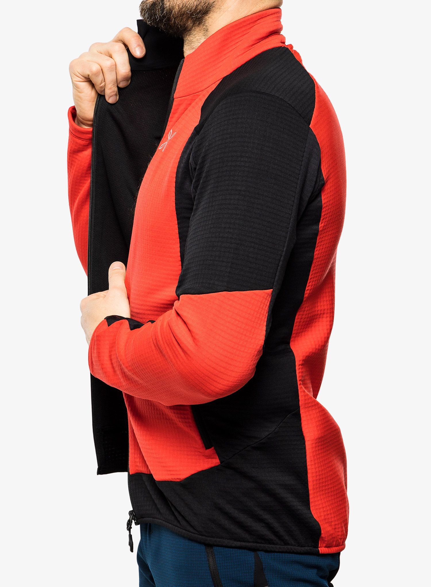 Fleece mikina Montura Stretch Color Jacket - power red