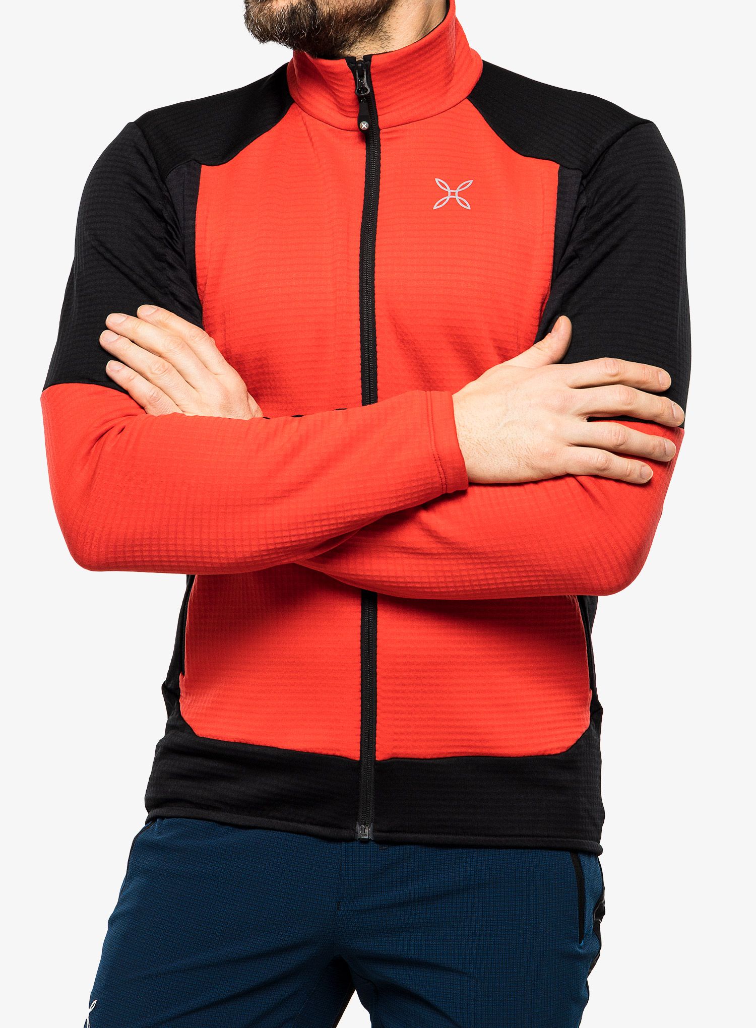 Fleece mikina Montura Stretch Color Jacket - power red