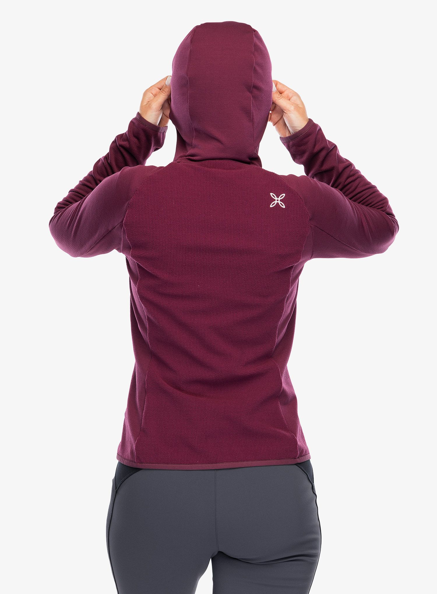 Dámská mikina na zip Montura Stretch Evo Maglia - vinaccia/light rose