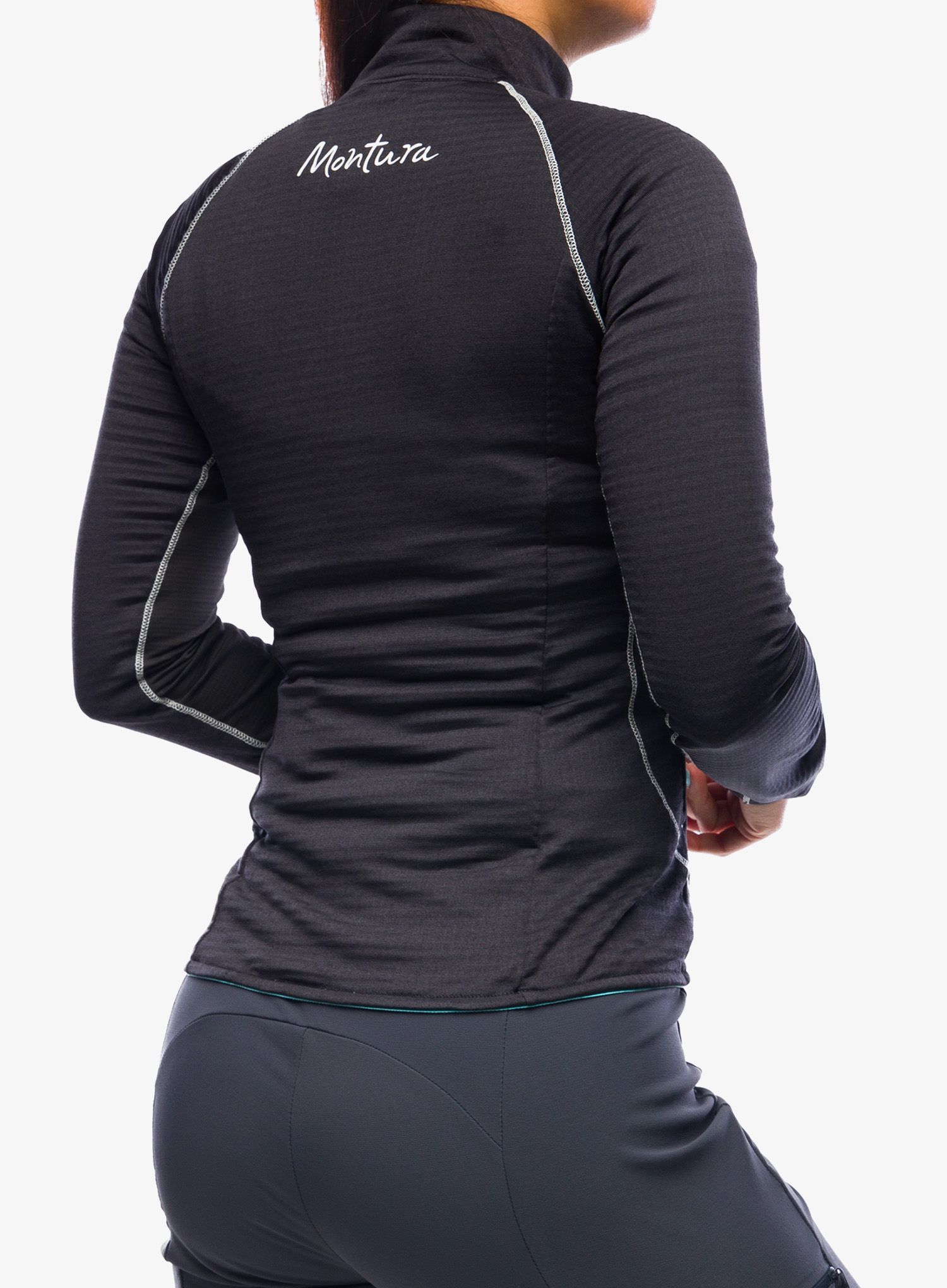 Dámská mikina na zip Montura Thermal Color Maglia - black/baltic