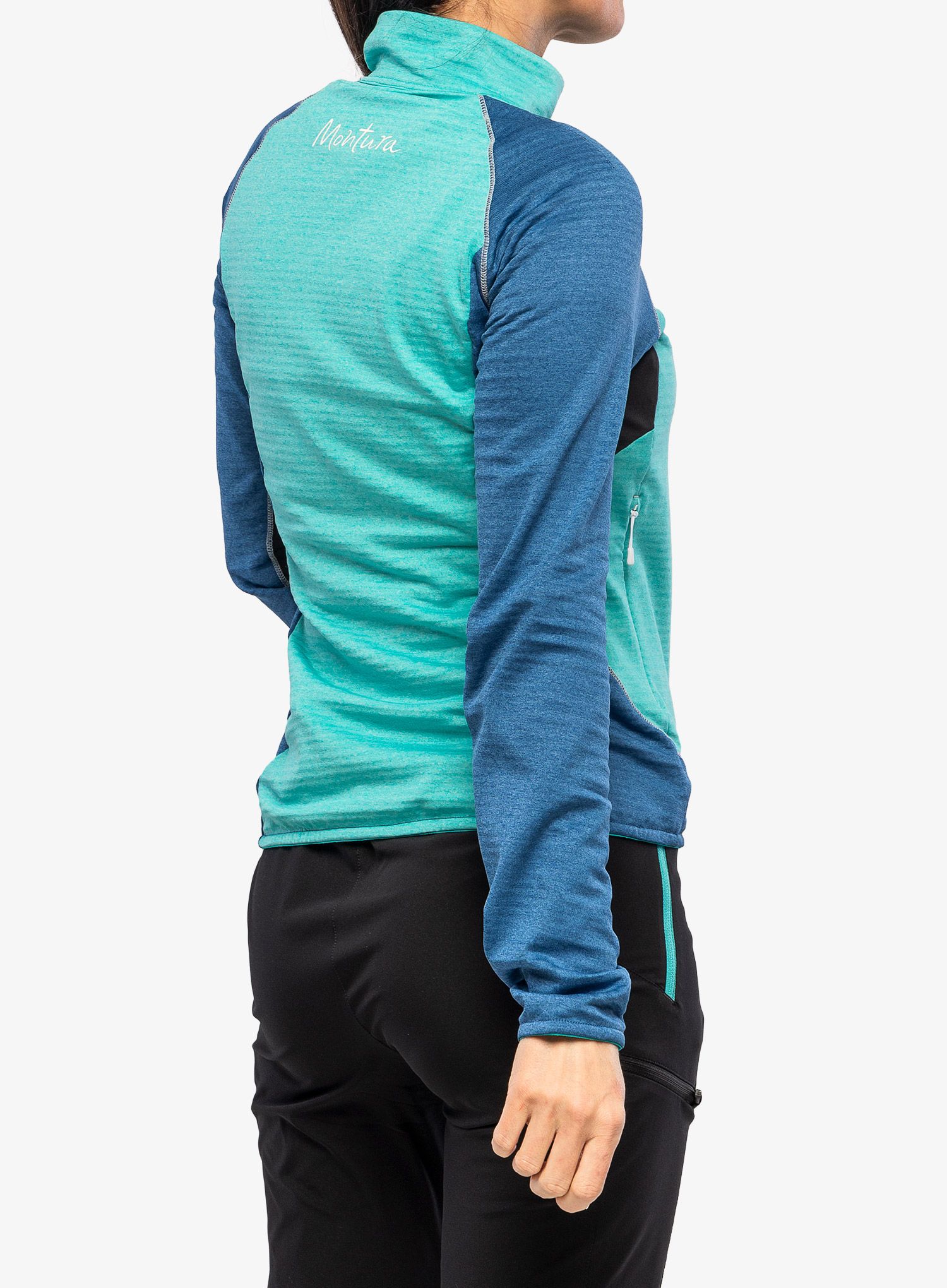 Dámská mikina na zip Montura Thermal Color Maglia - care blue/deep blue