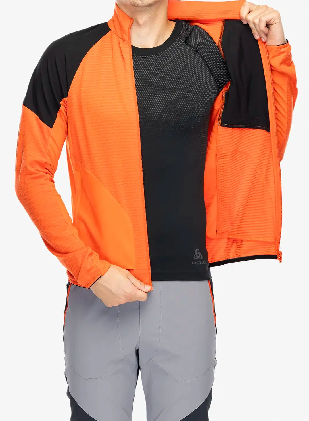 Mikina bez kapuce Montura Thermal Grid 2 Maglia - orange