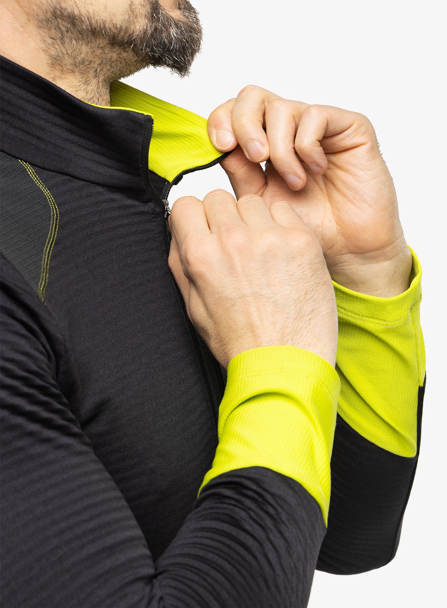 Horolezecká bunda Montura Thermal Grid Anorak - black/green