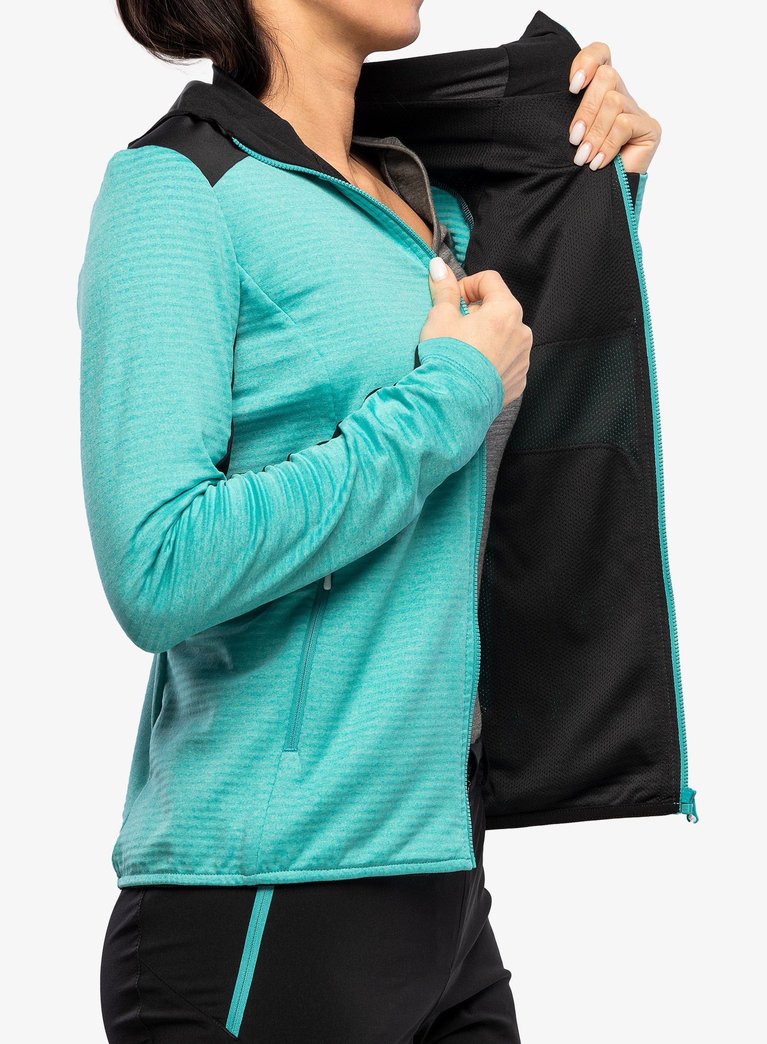 Outdoor mikina dámská Montura Thermal Grid Pro Hoody Maglia - care blue