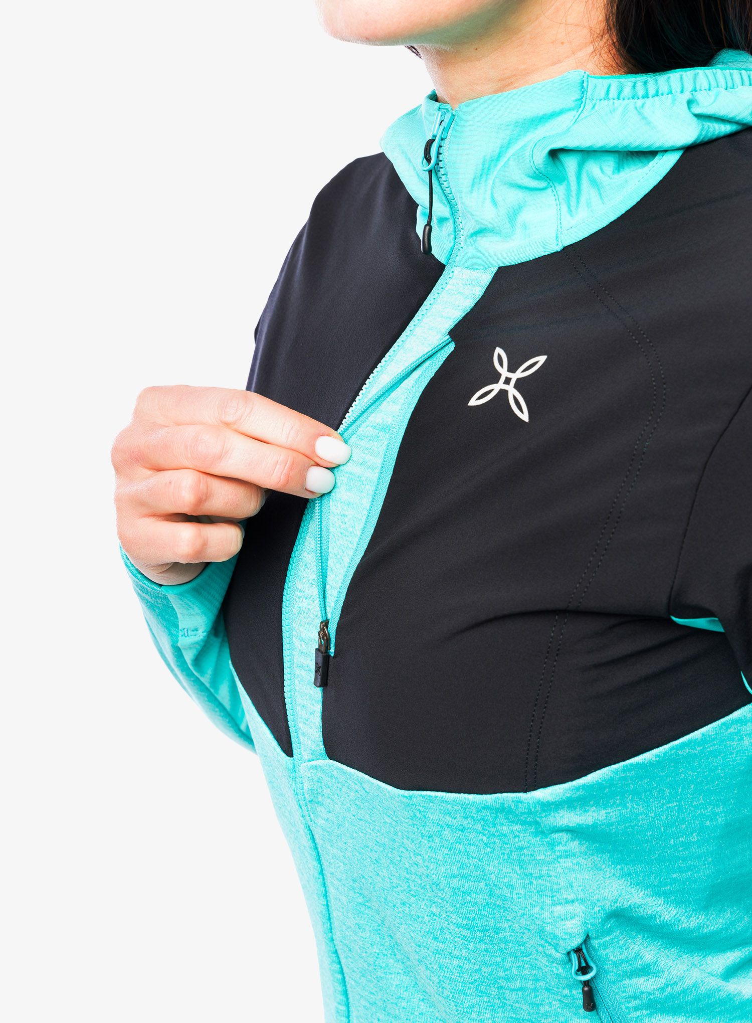 Dámská mikina na zip Montura Thermalgrid Pro 2 Maglia - light blue