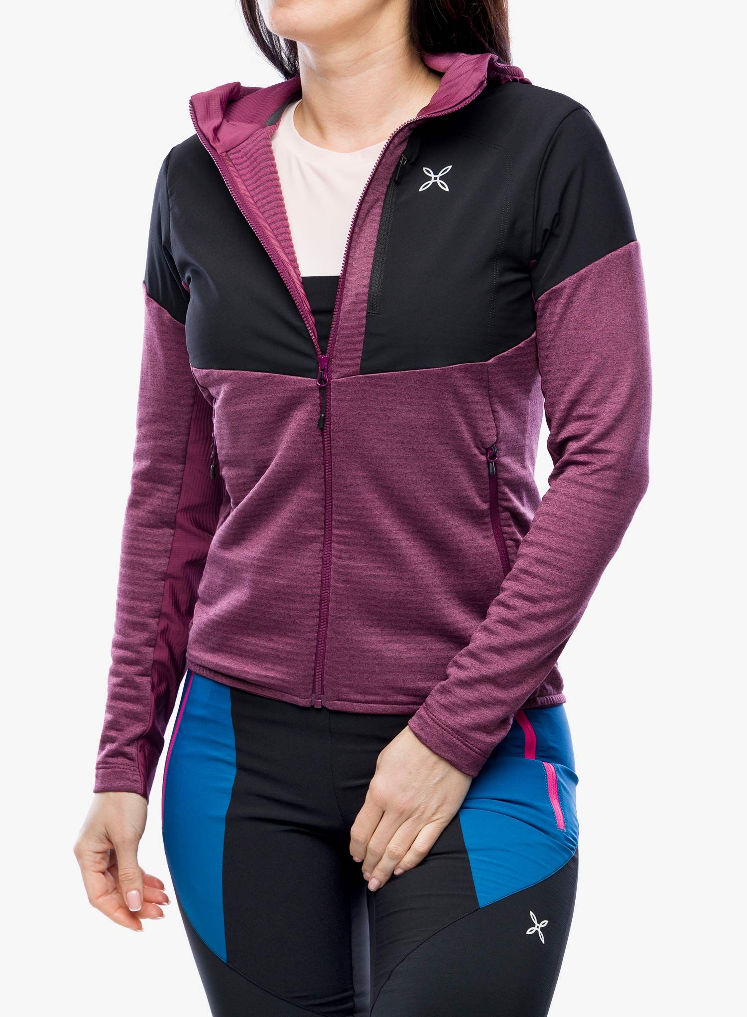 Outdoor mikina dámská Montura Thermalgrid Pro 2 Maglia - wine red