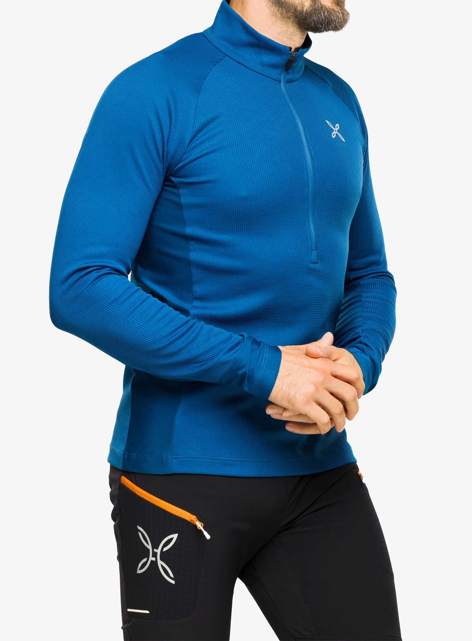 Mikina bez kapuce Montura Thermic 2 Maglia - deep blue