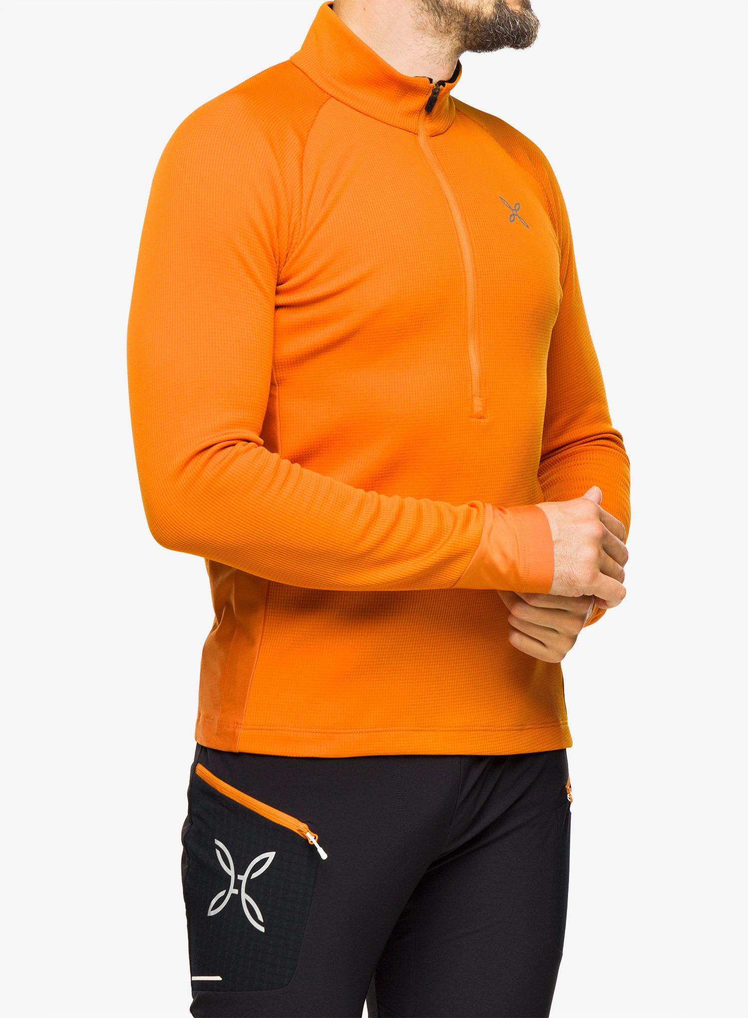 Fleece mikina Montura Thermic 2 Maglia - mandarine