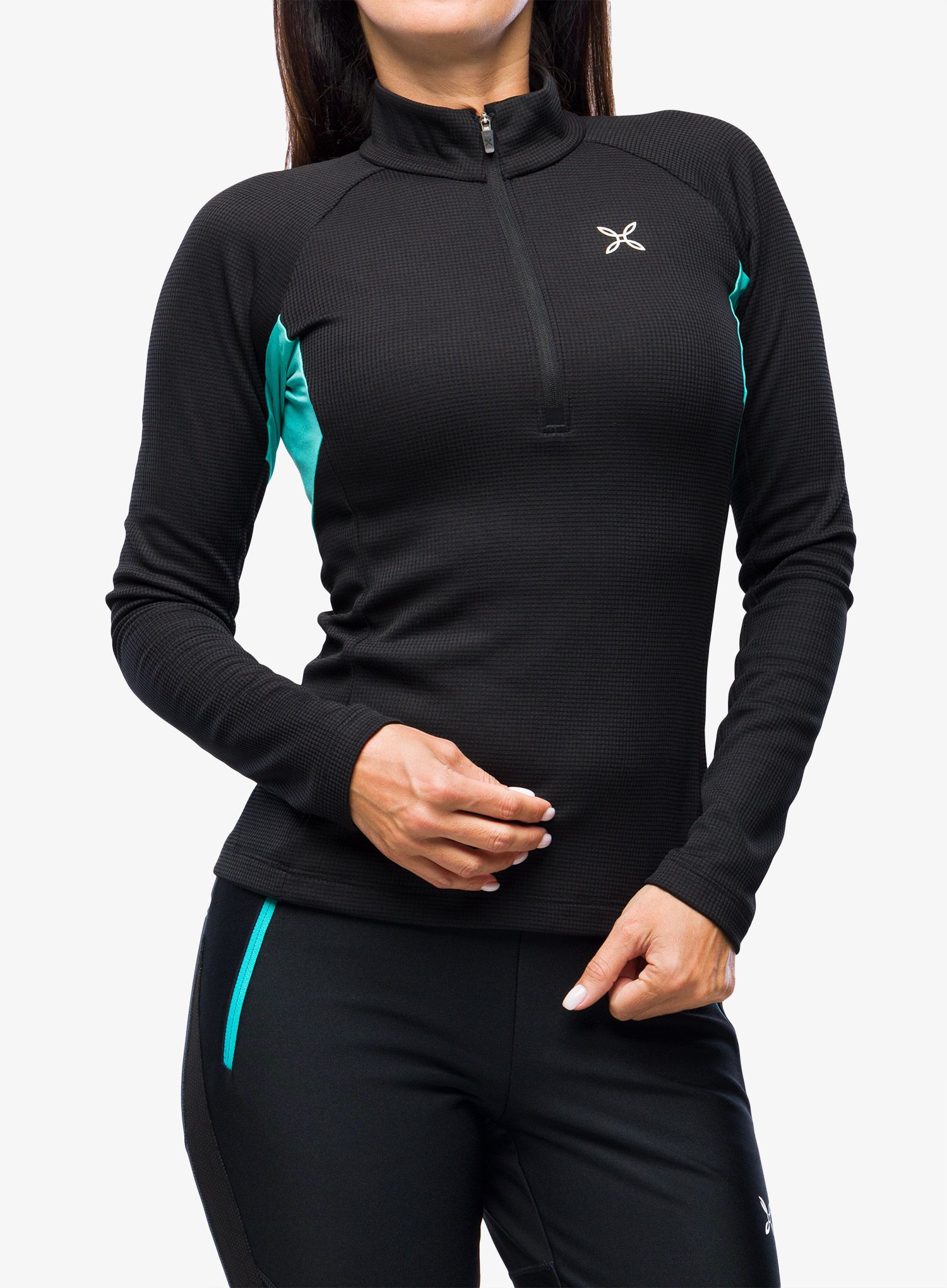 Dámská mikina Montura Thermic 4 Maglia - black/light blue