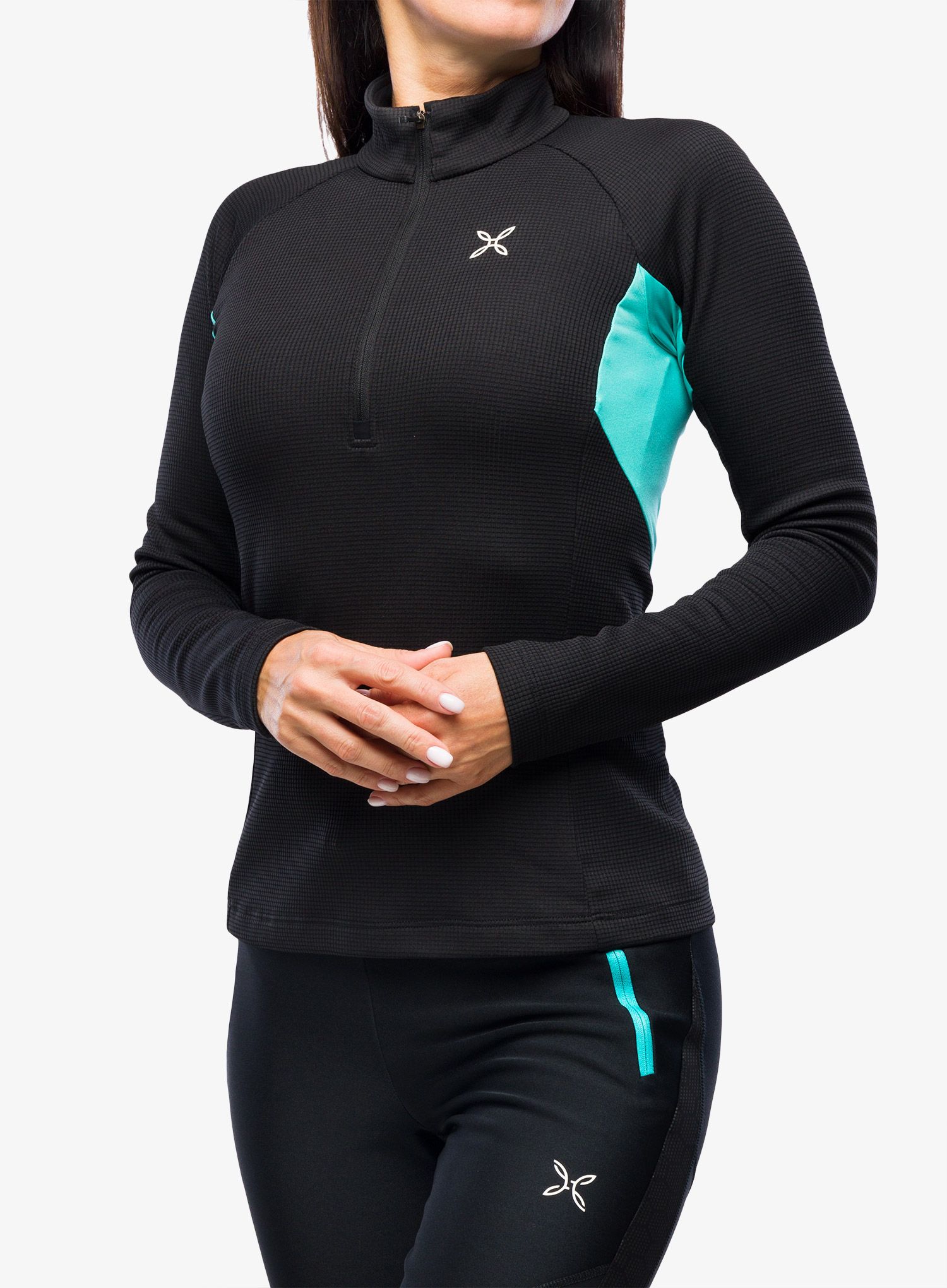 Dámská mikina Montura Thermic 4 Maglia - black/light blue